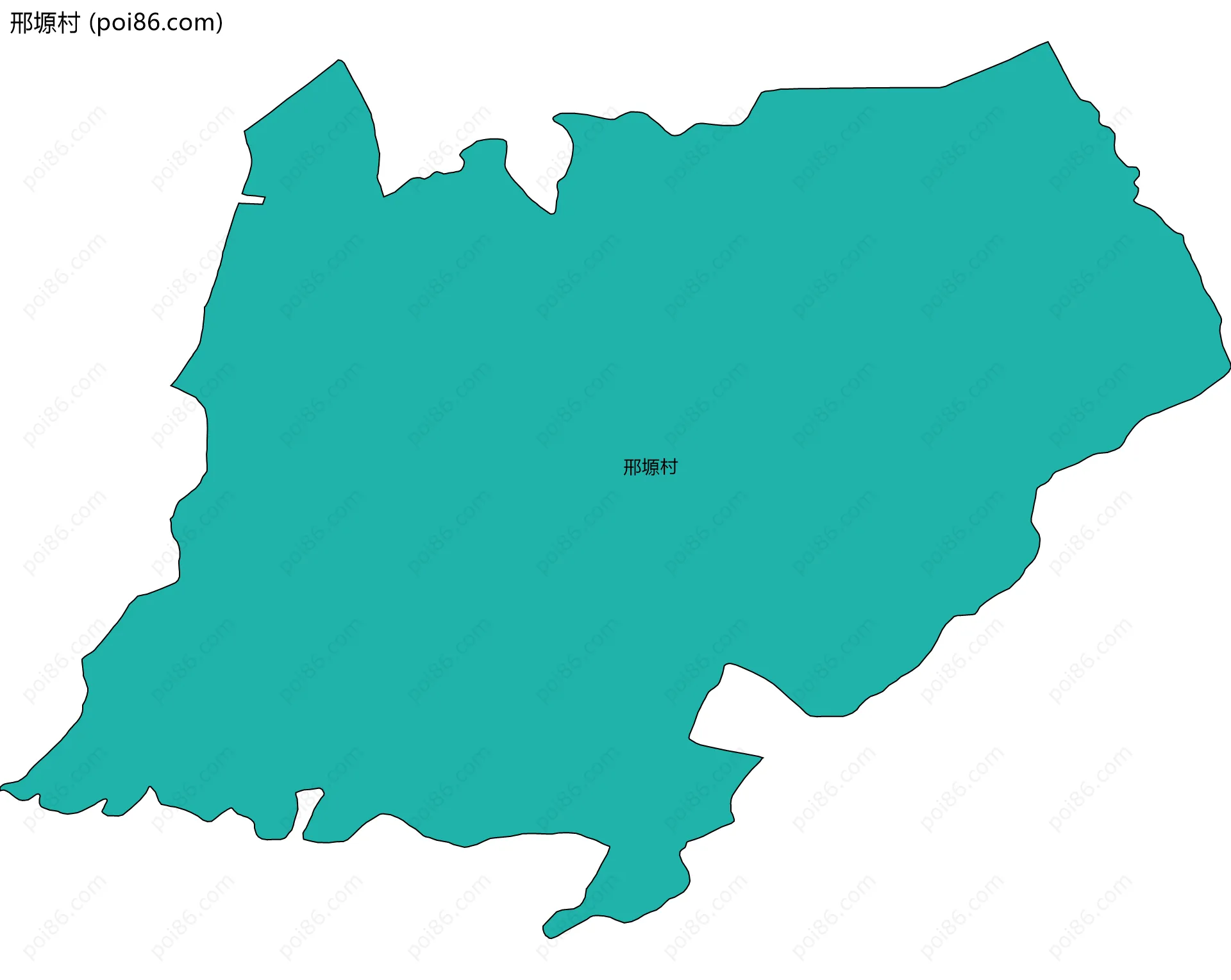 邢塬村边界地图