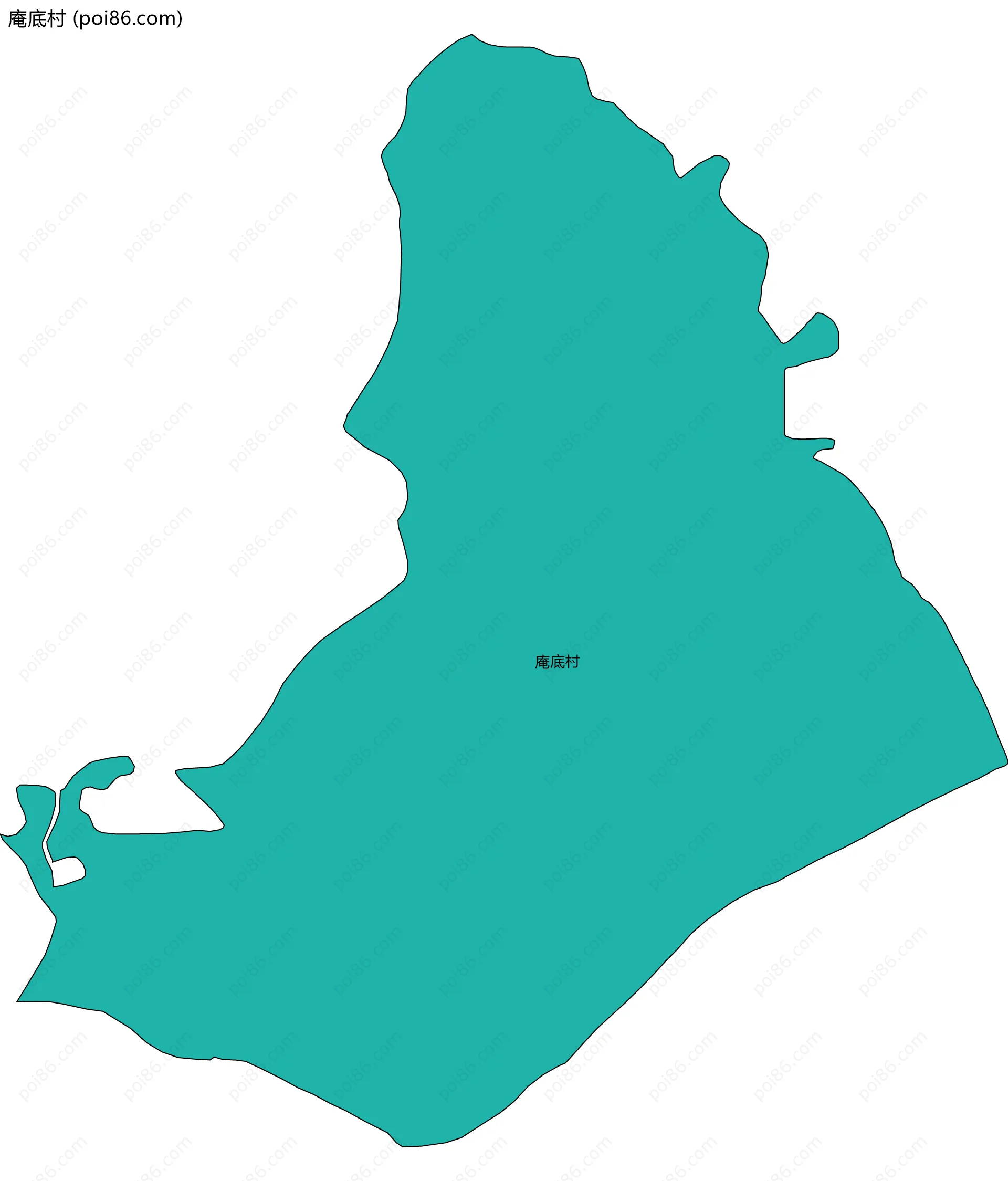 庵底村边界地图