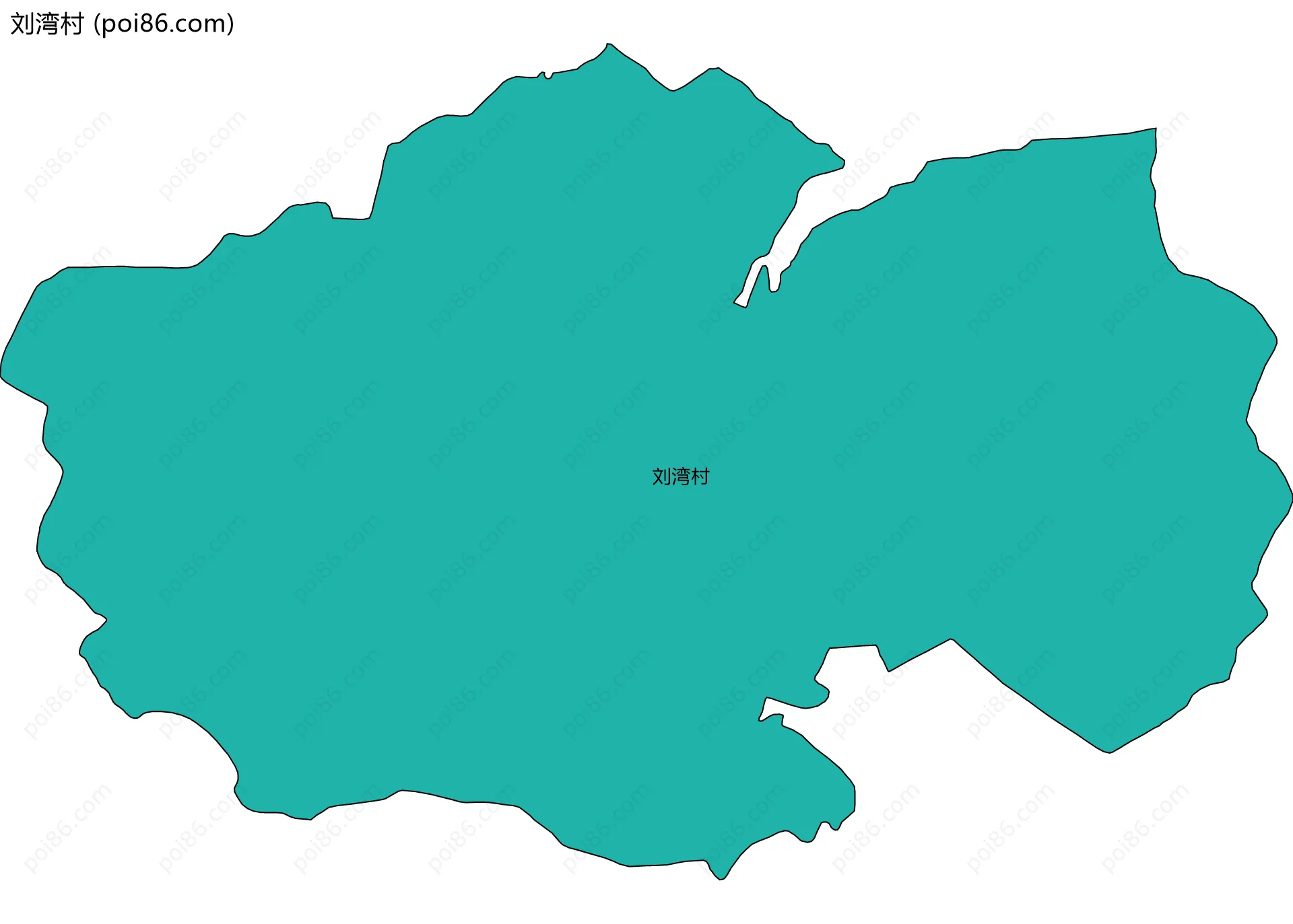 刘湾村边界地图