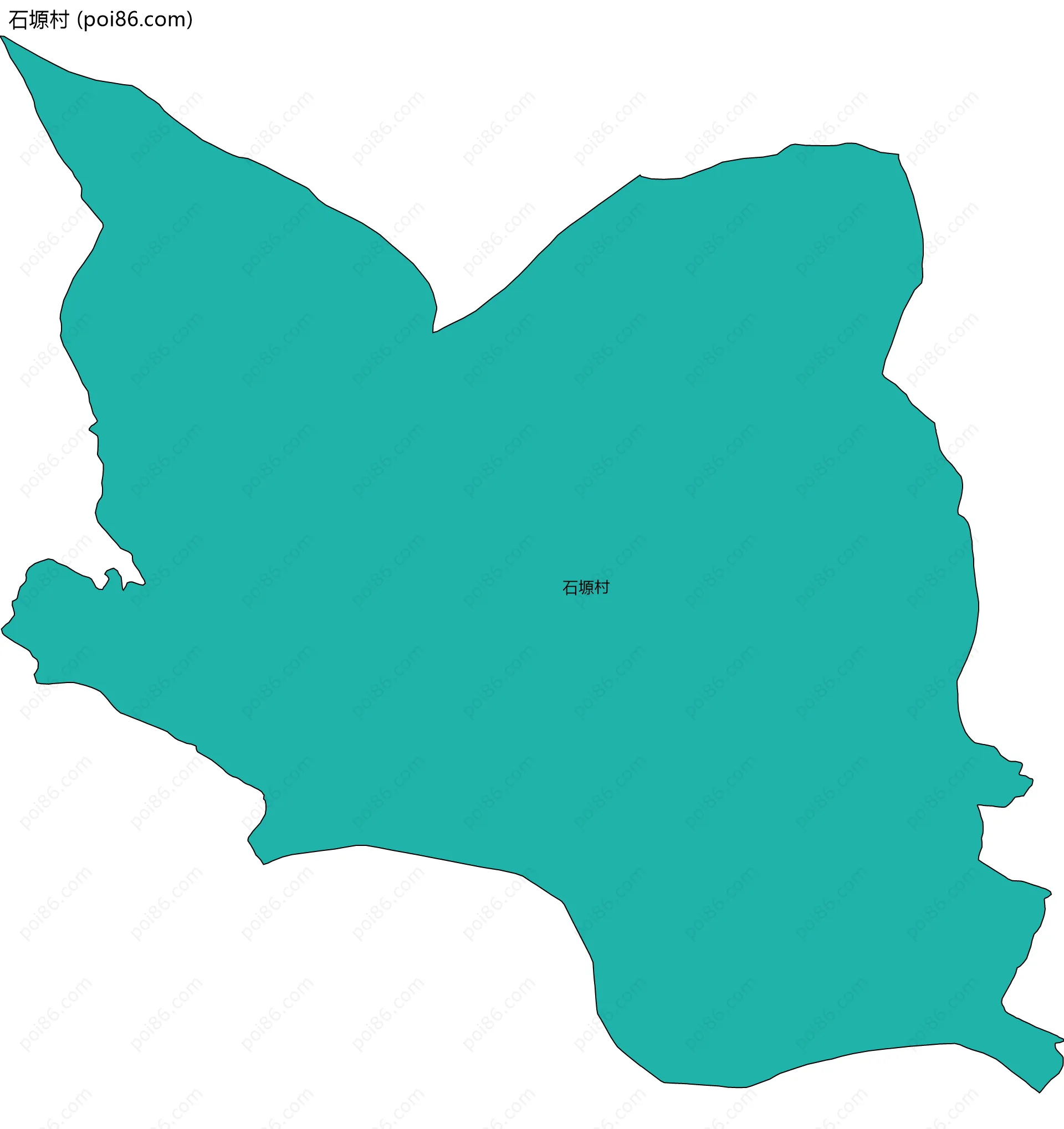 石塬村边界地图