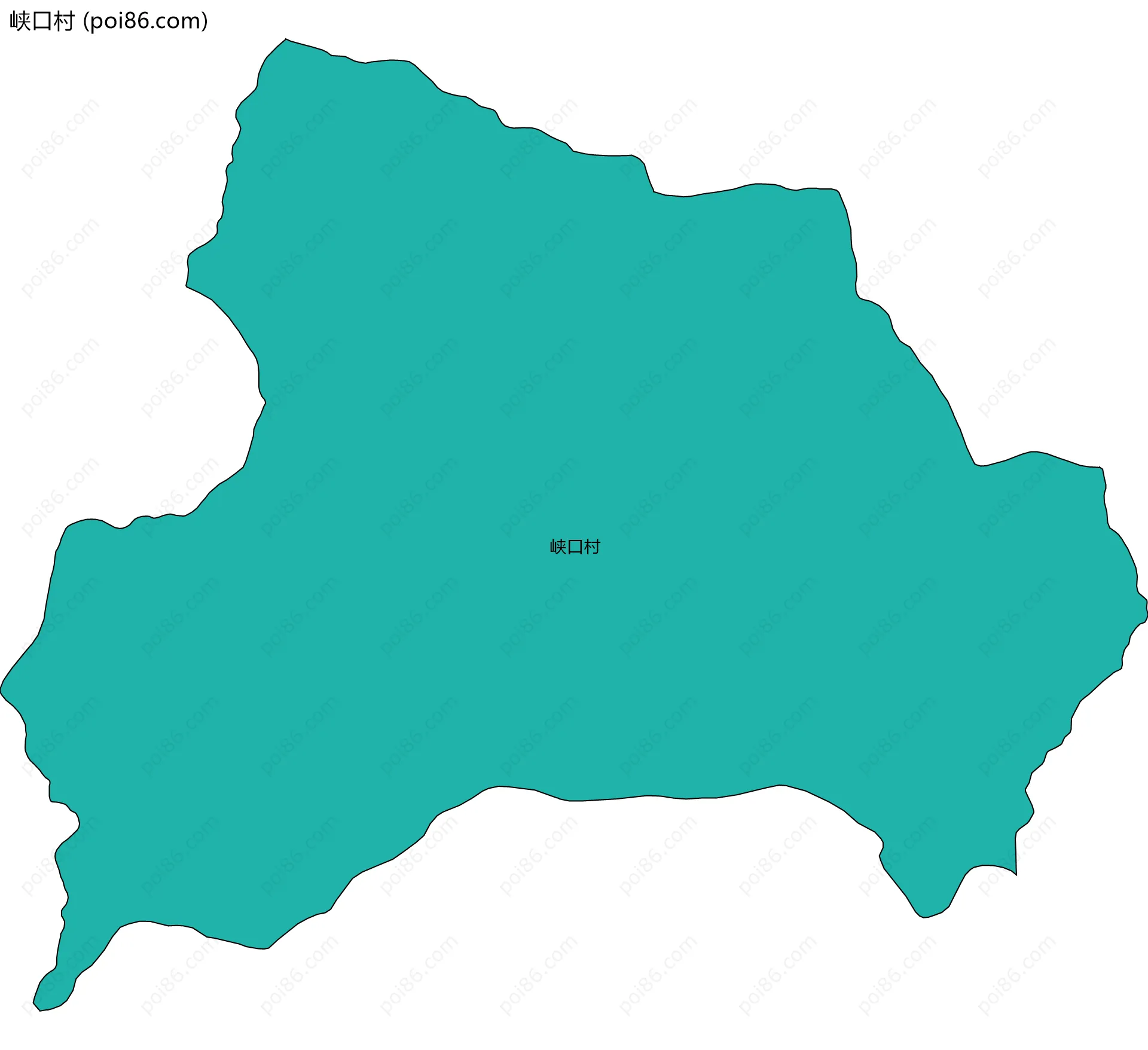 峡口村边界地图