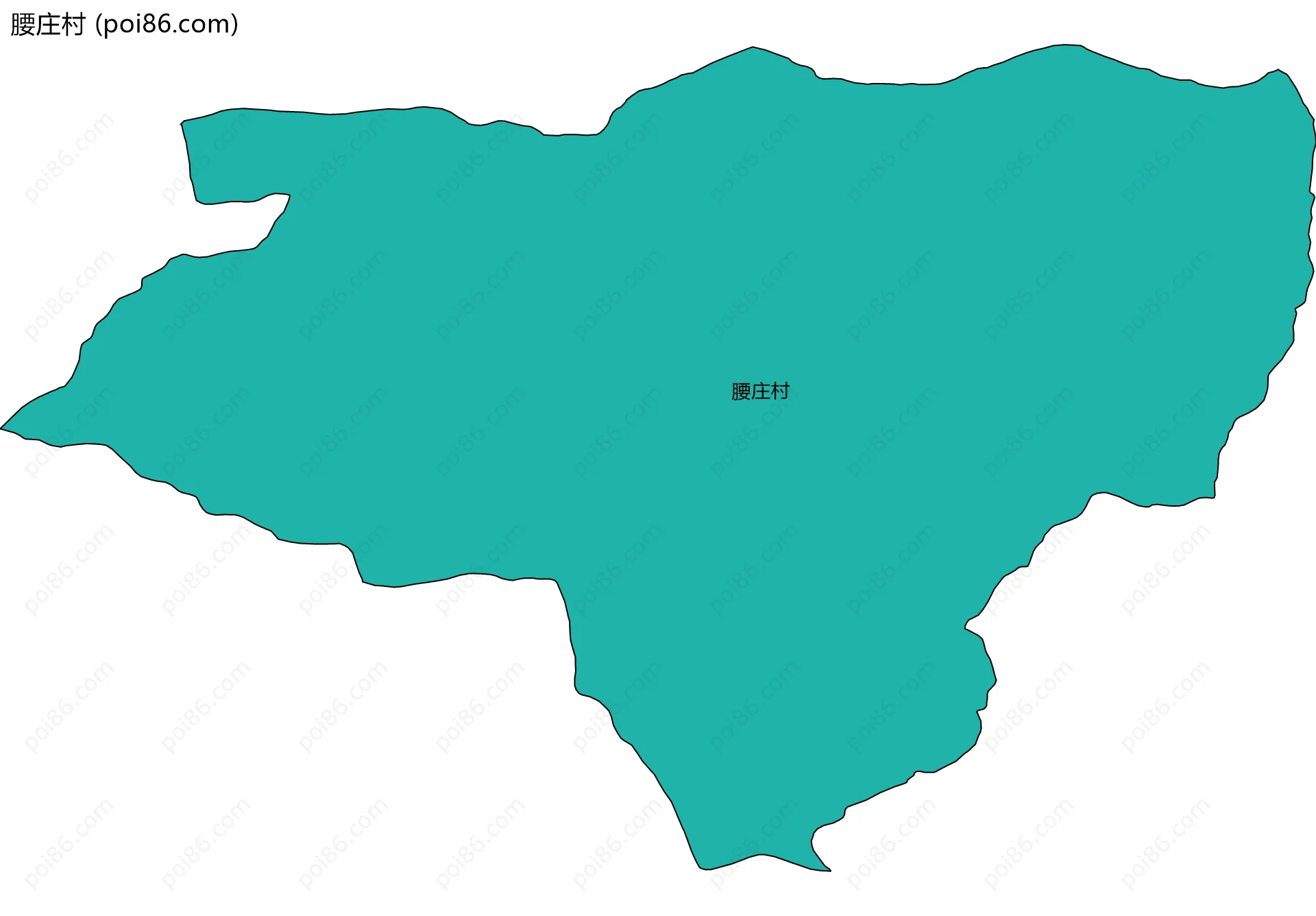 腰庄村边界地图