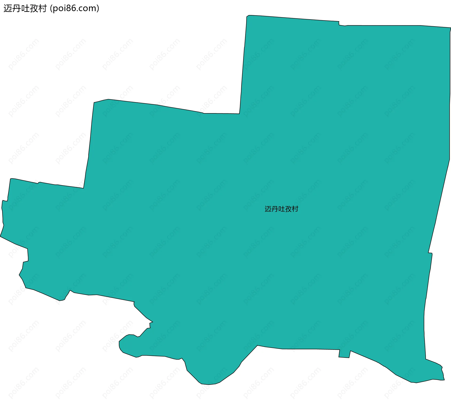 迈丹吐孜村边界地图