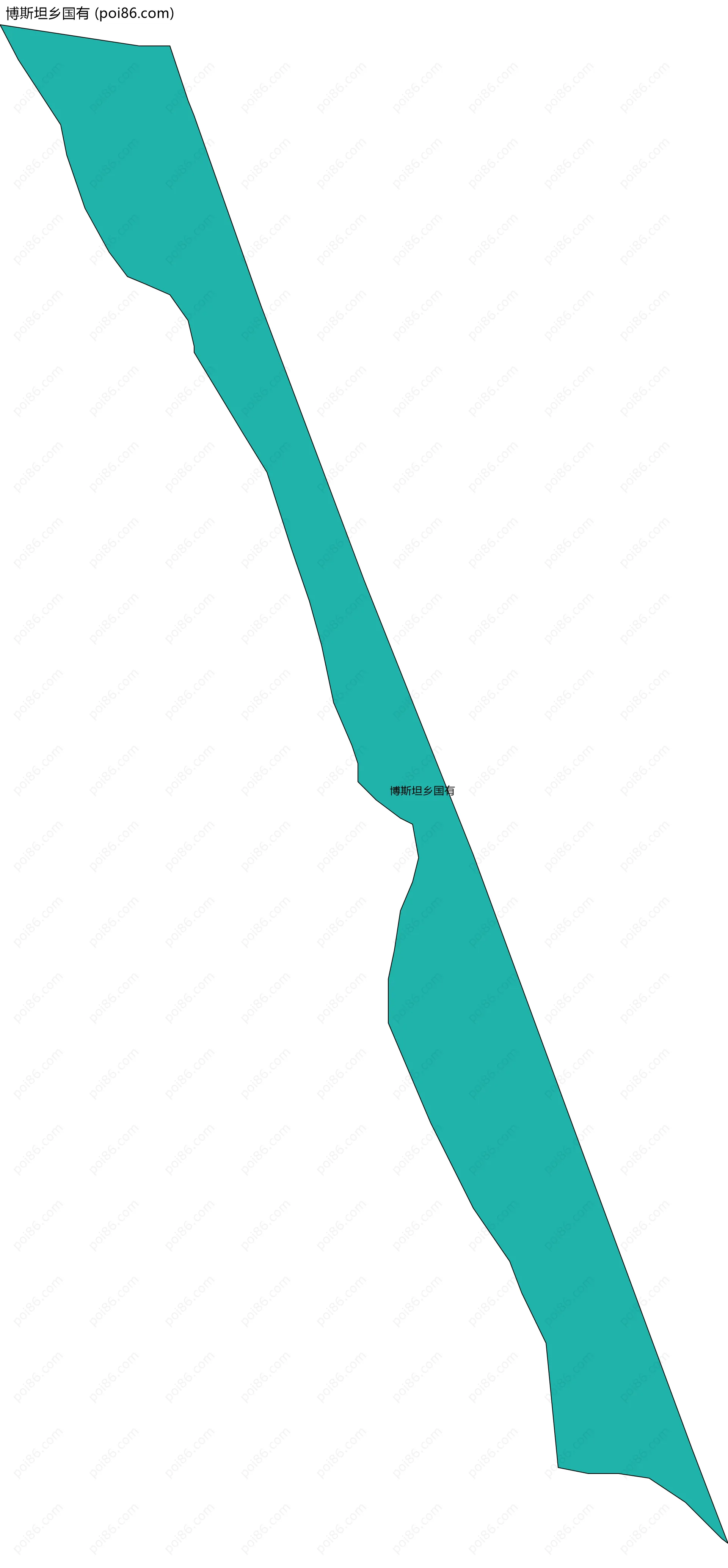 博斯坦乡国有边界地图