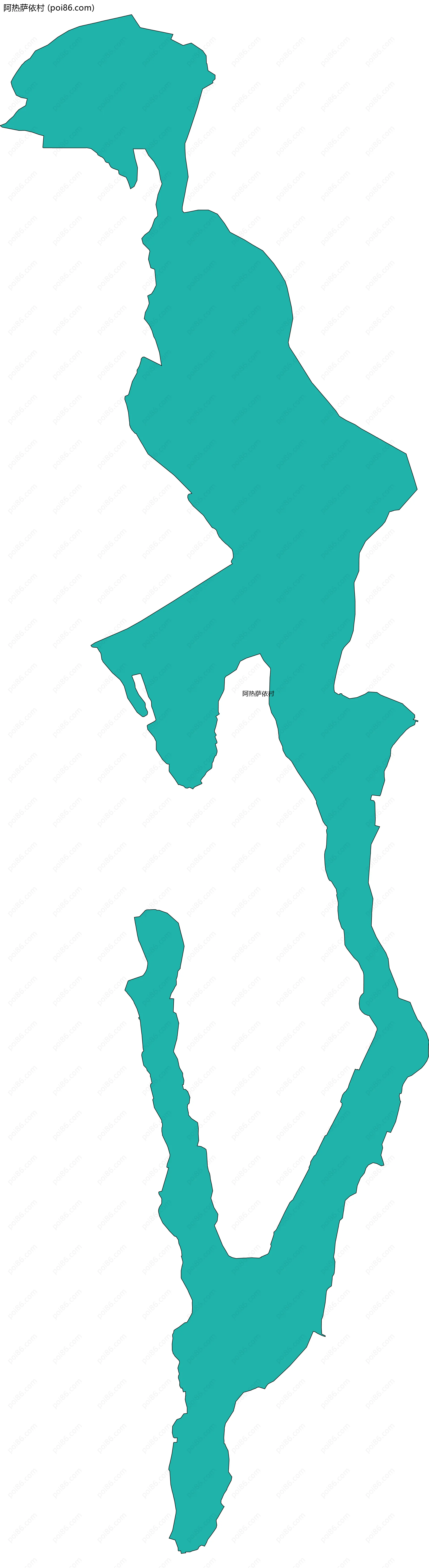 阿热萨依村边界地图