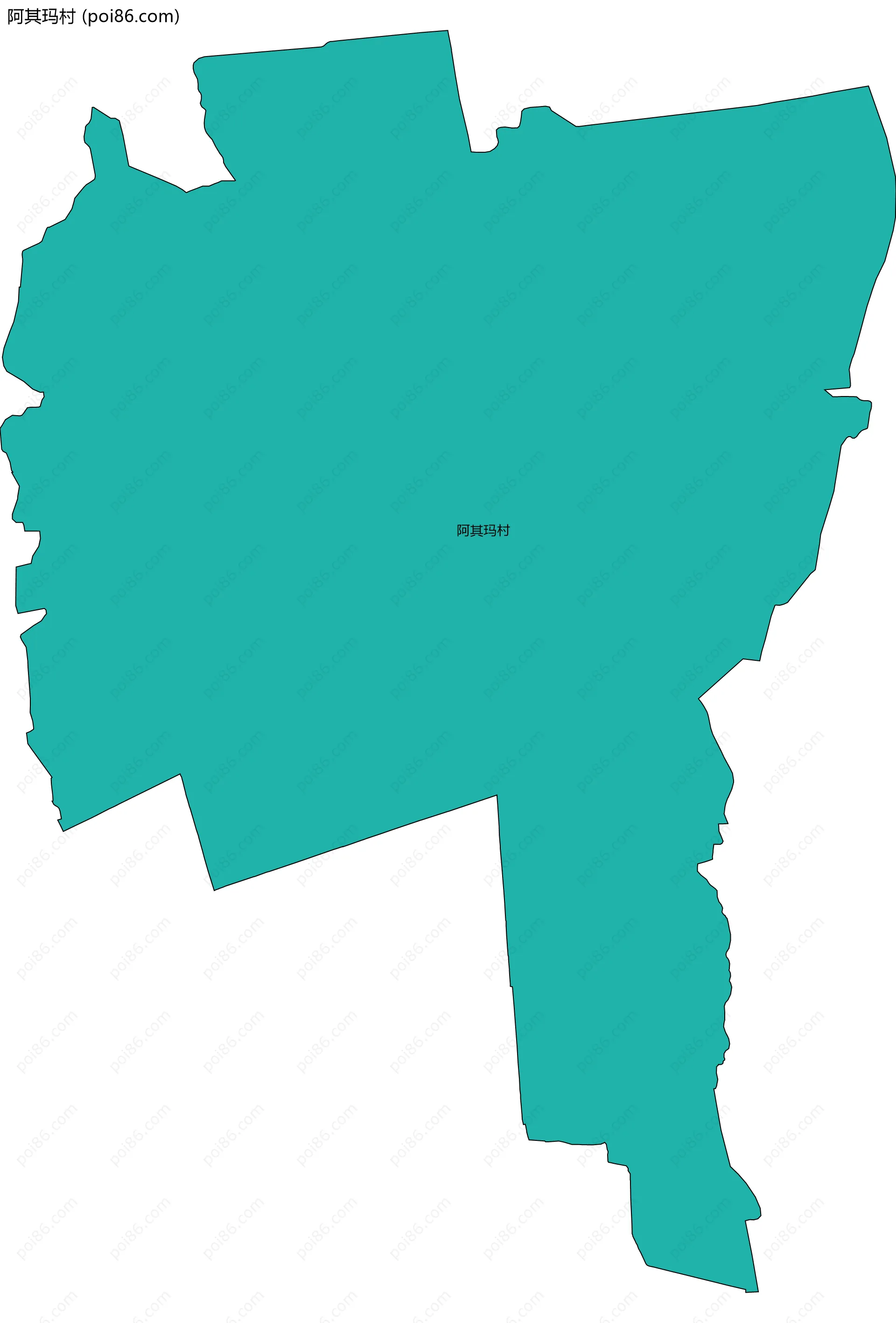 阿其玛村边界地图