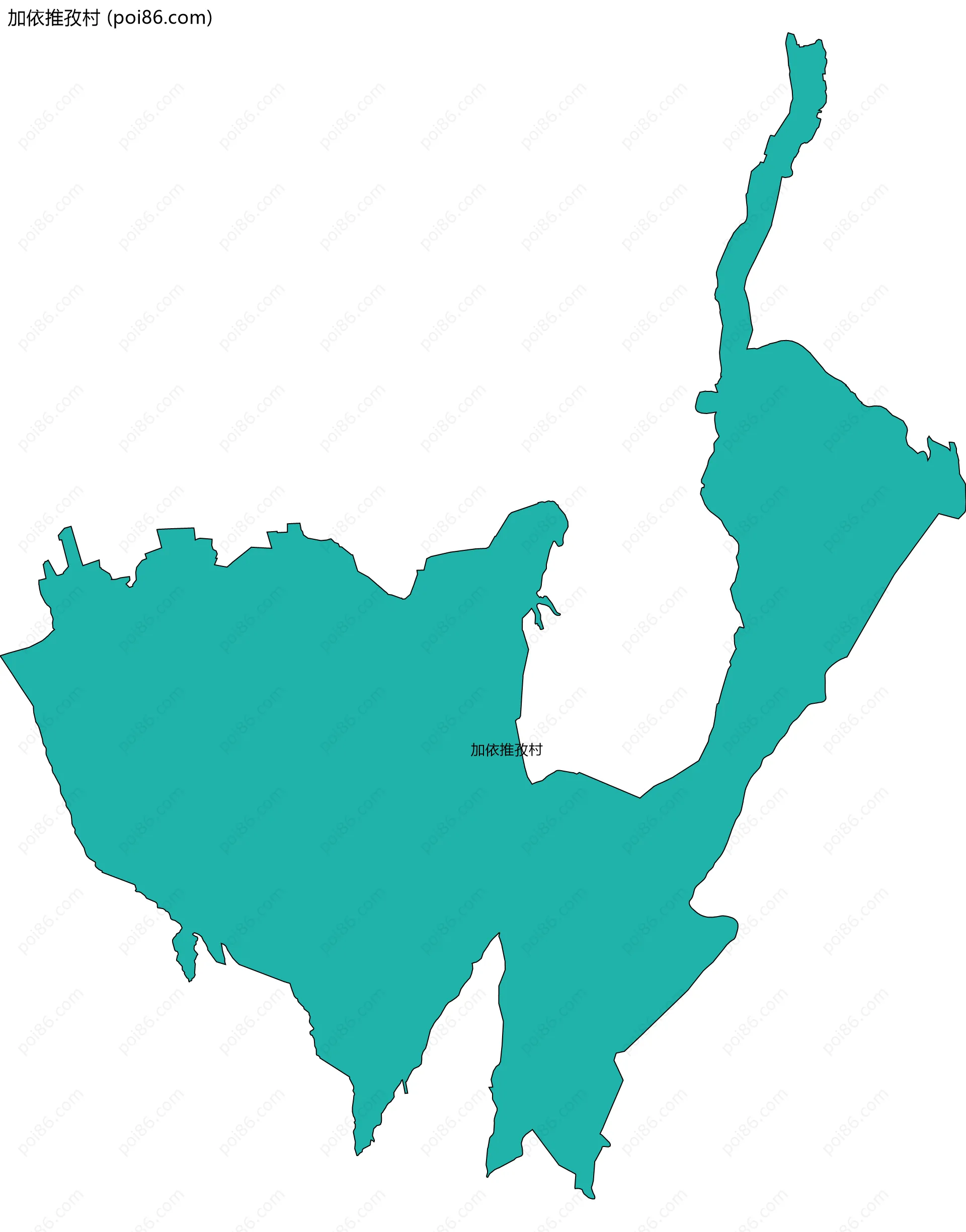 加依推孜村边界地图