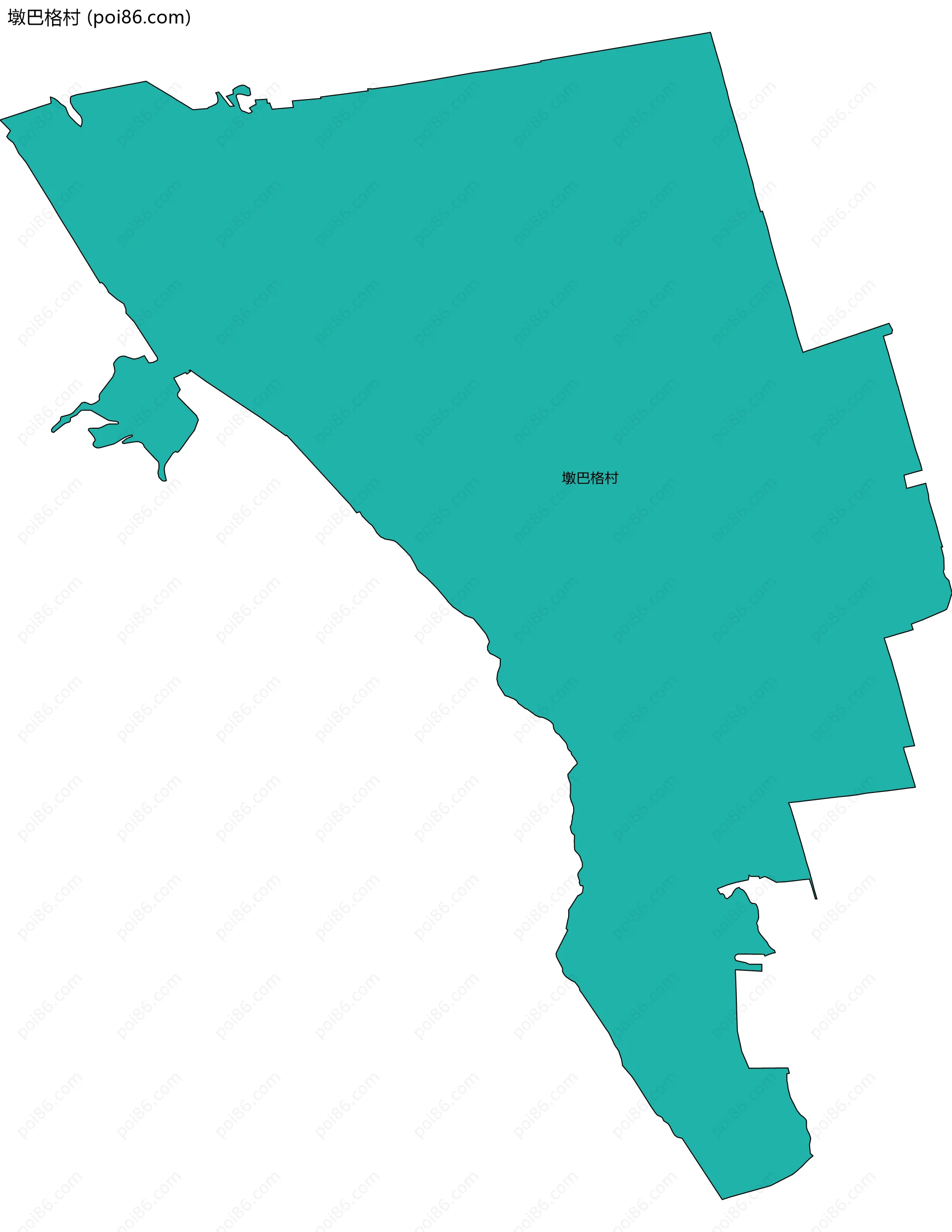 墩巴格村边界地图