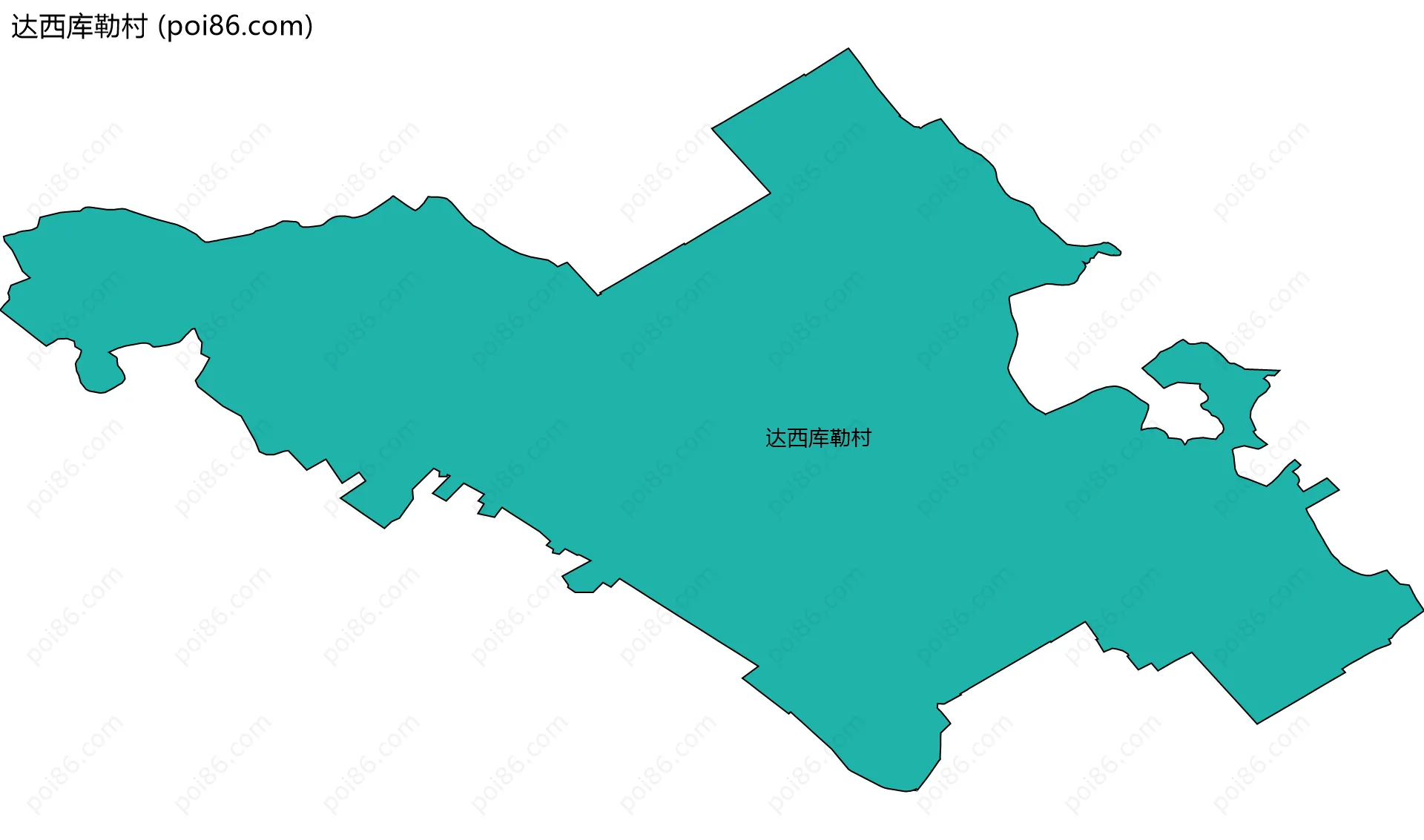 达西库勒村边界地图