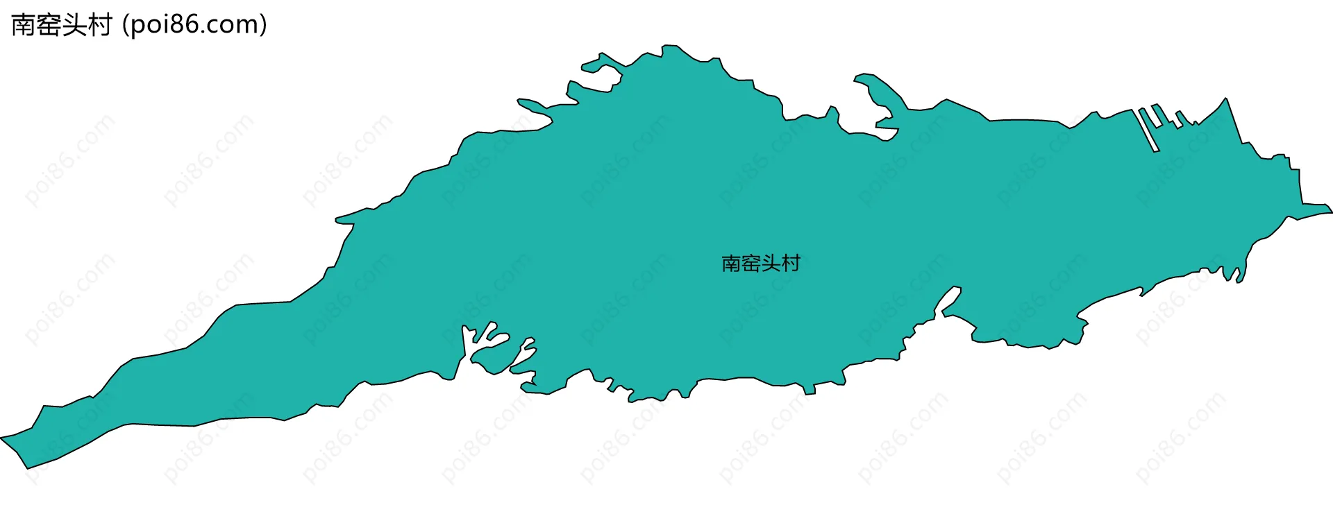 南窑头村边界地图