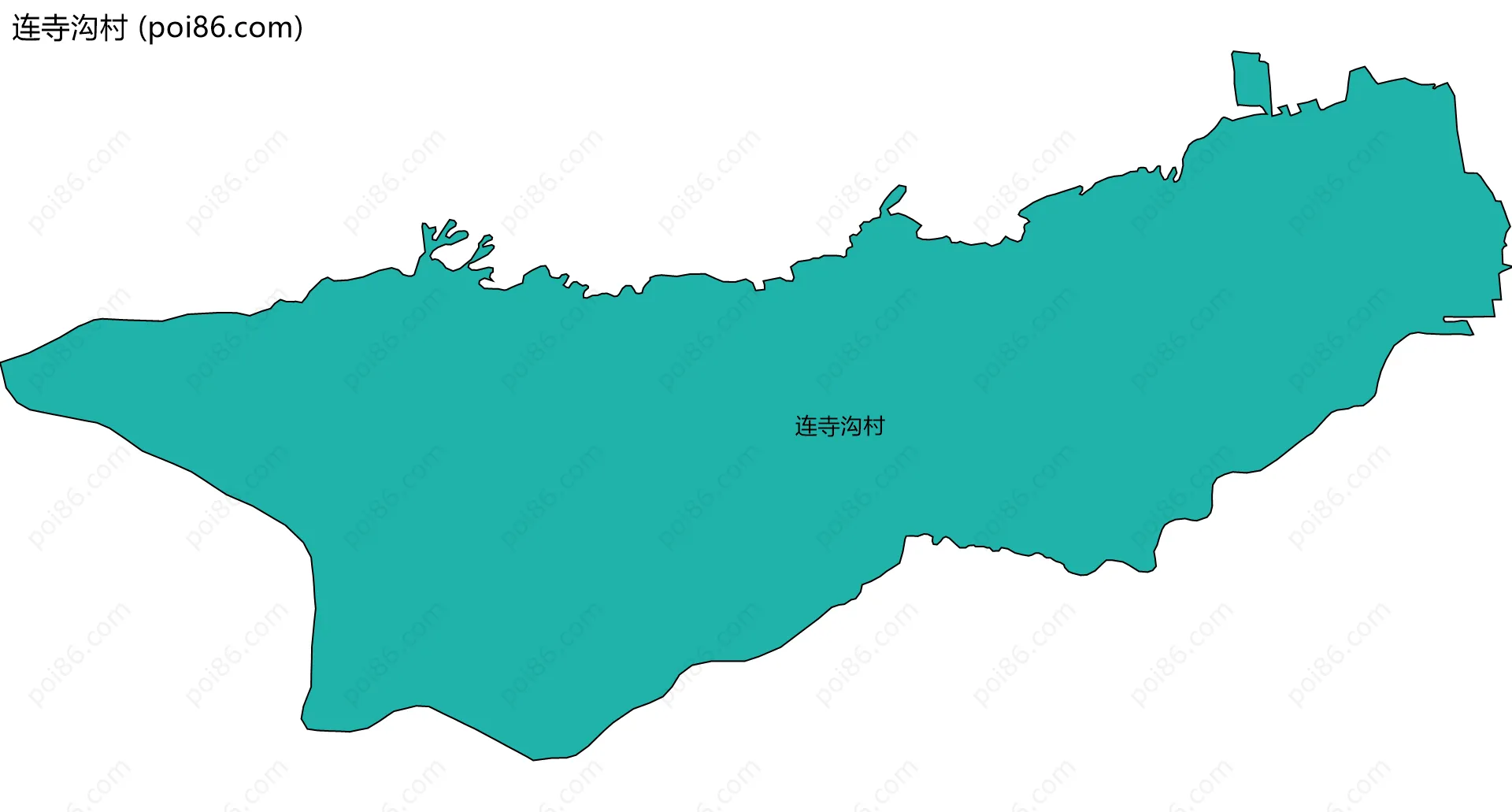 连寺沟村边界地图