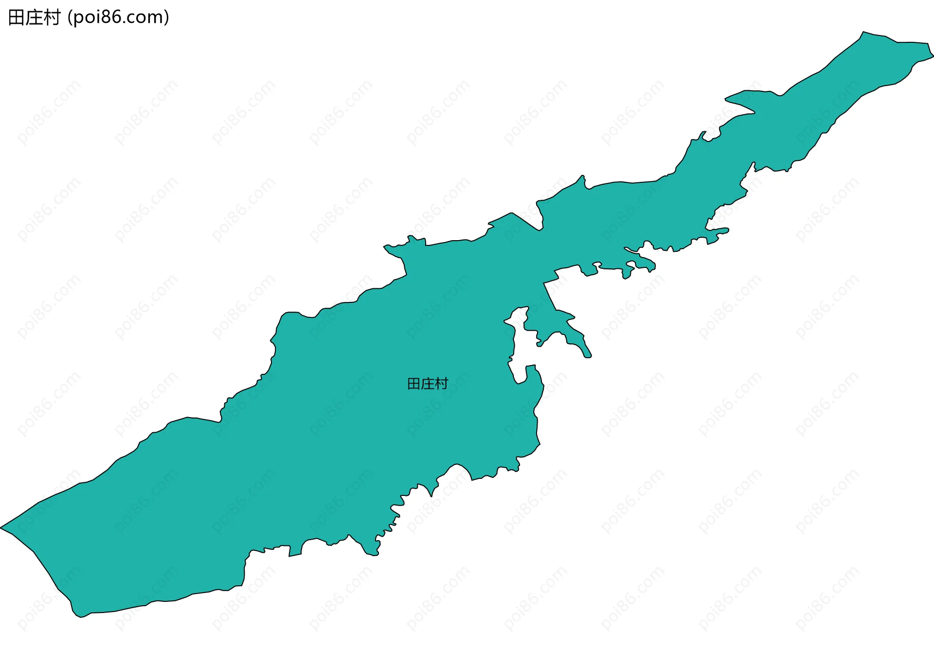 田庄村边界地图