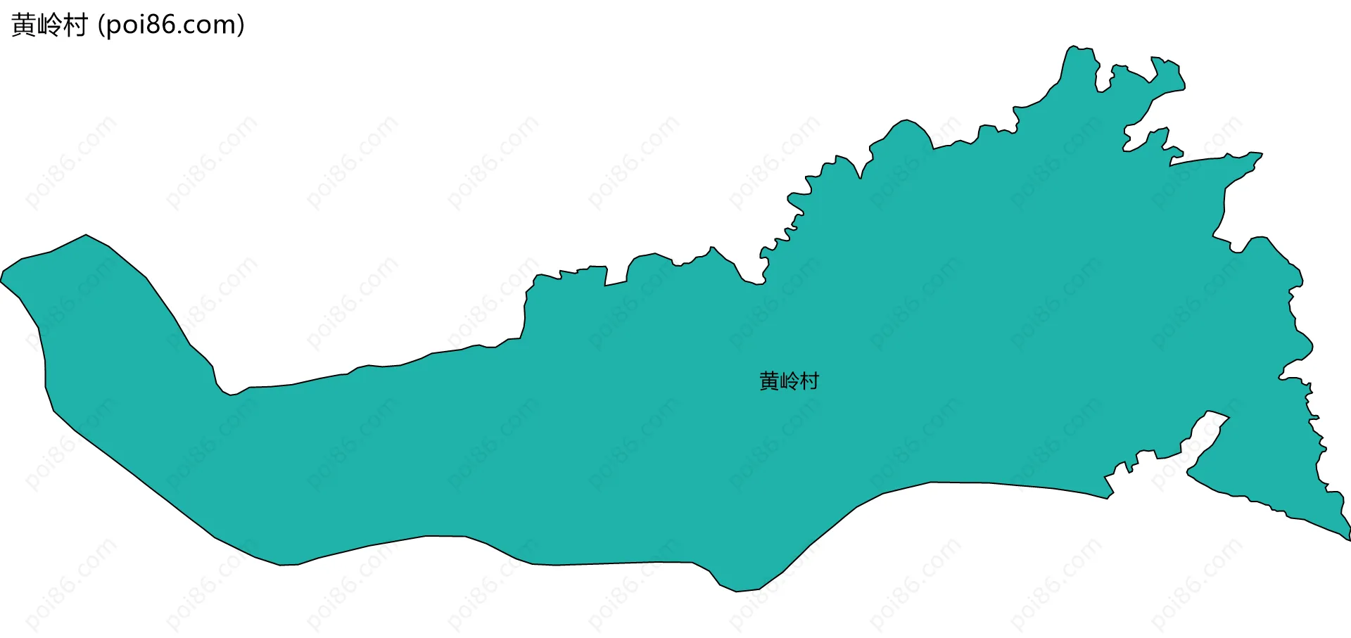黄岭村边界地图
