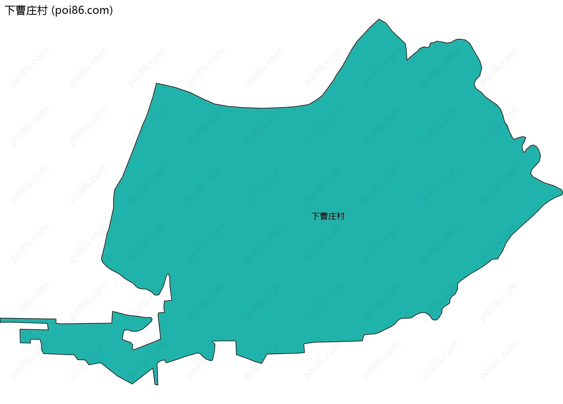 下曹庄村边界地图