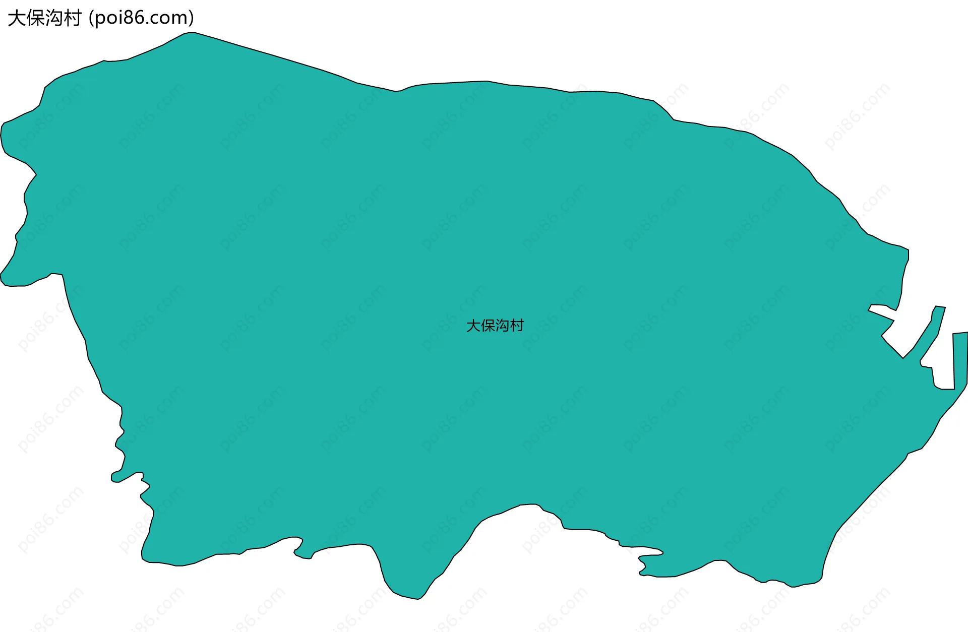 大保沟村边界地图