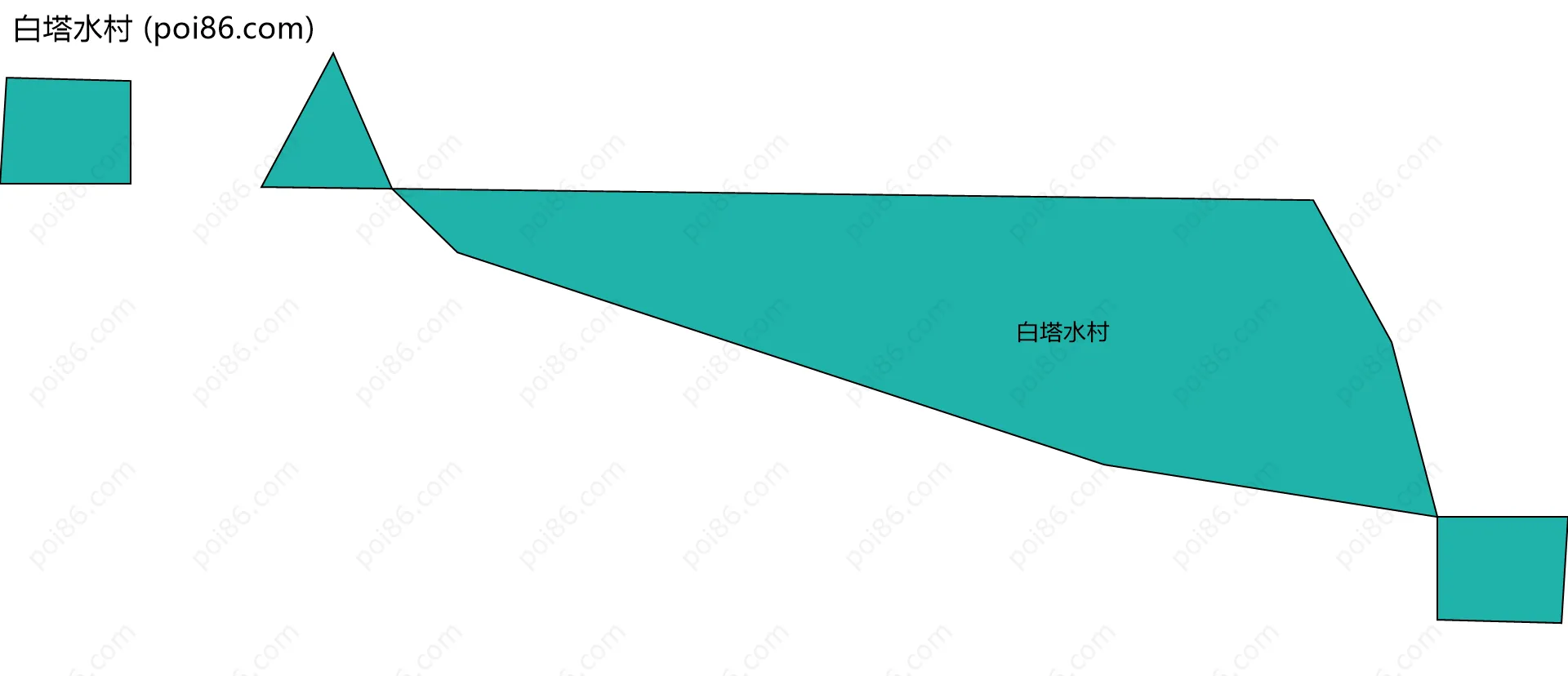 白塔水村边界地图
