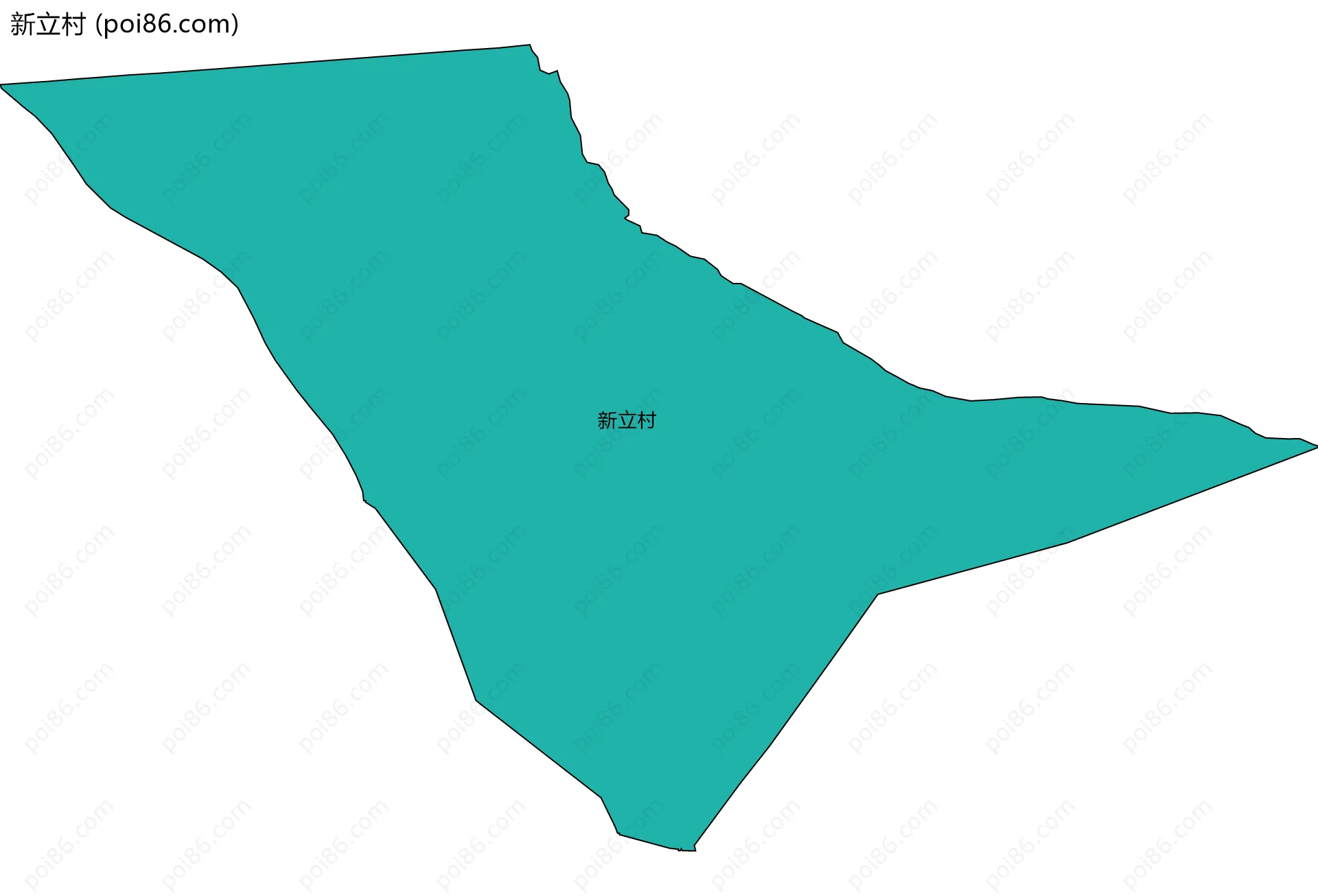 新立村边界地图