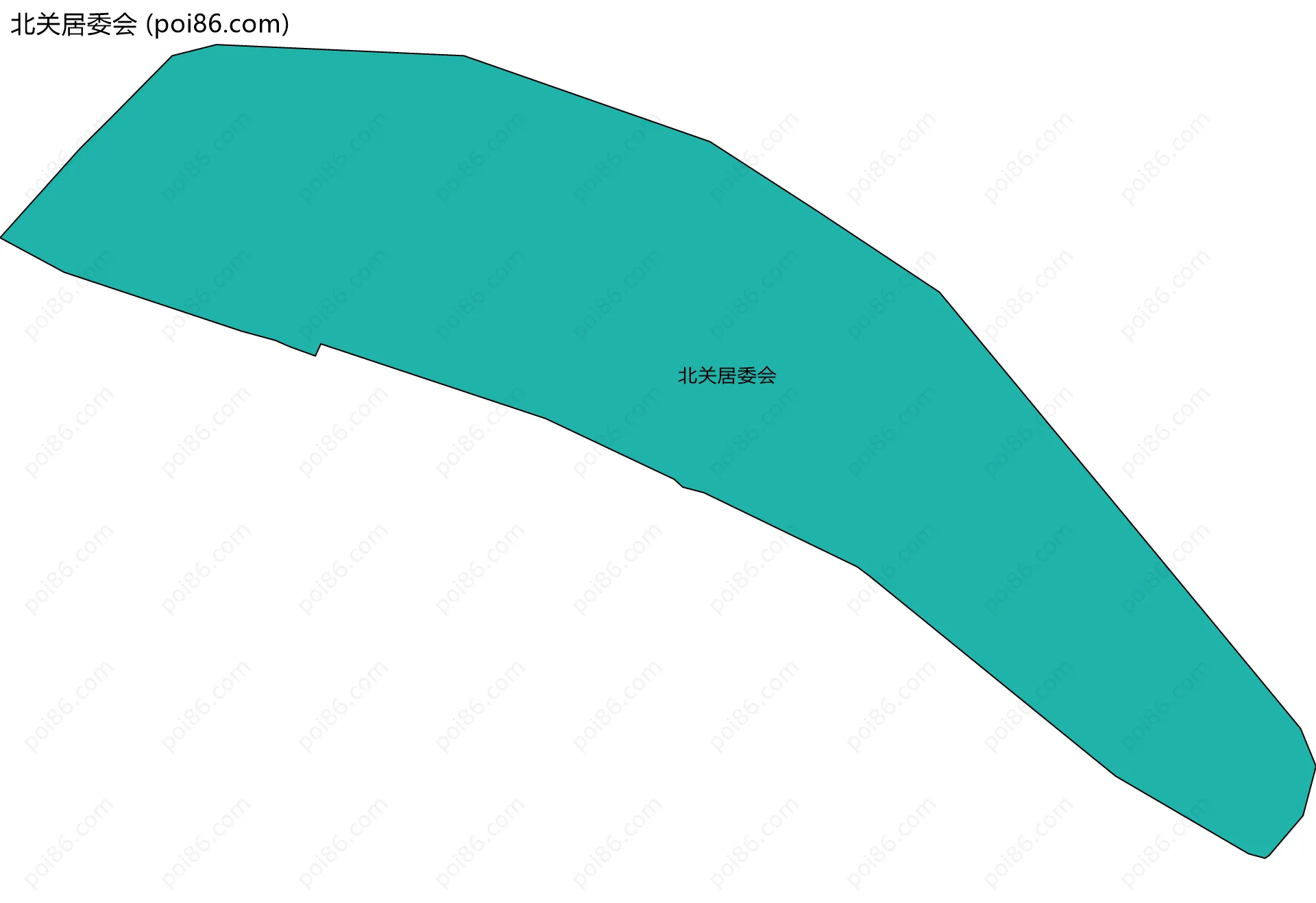 北关居委会边界地图