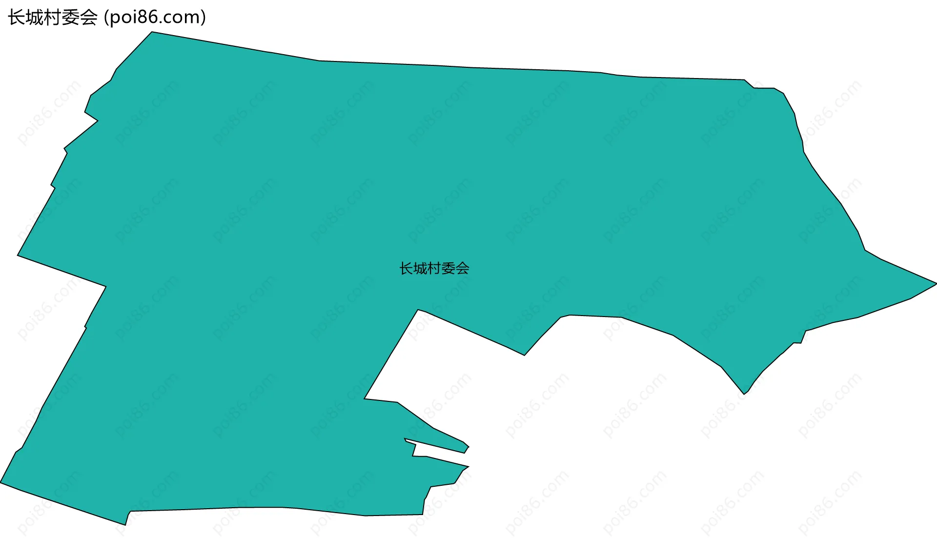 长城村委会边界地图