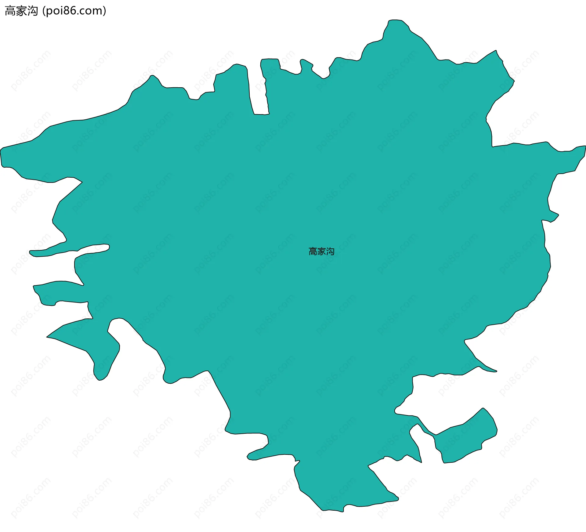 高家沟边界地图