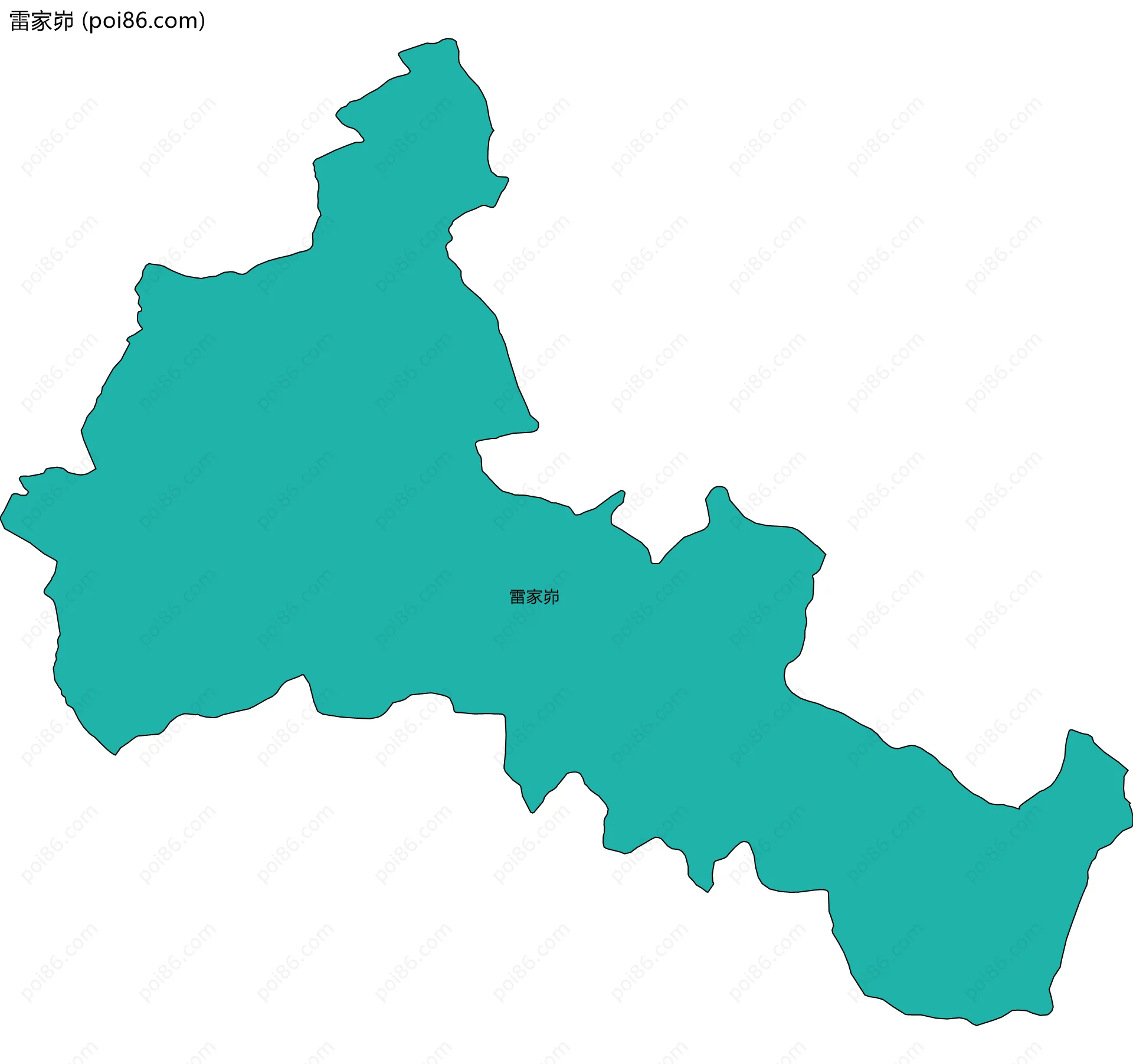 雷家峁边界地图