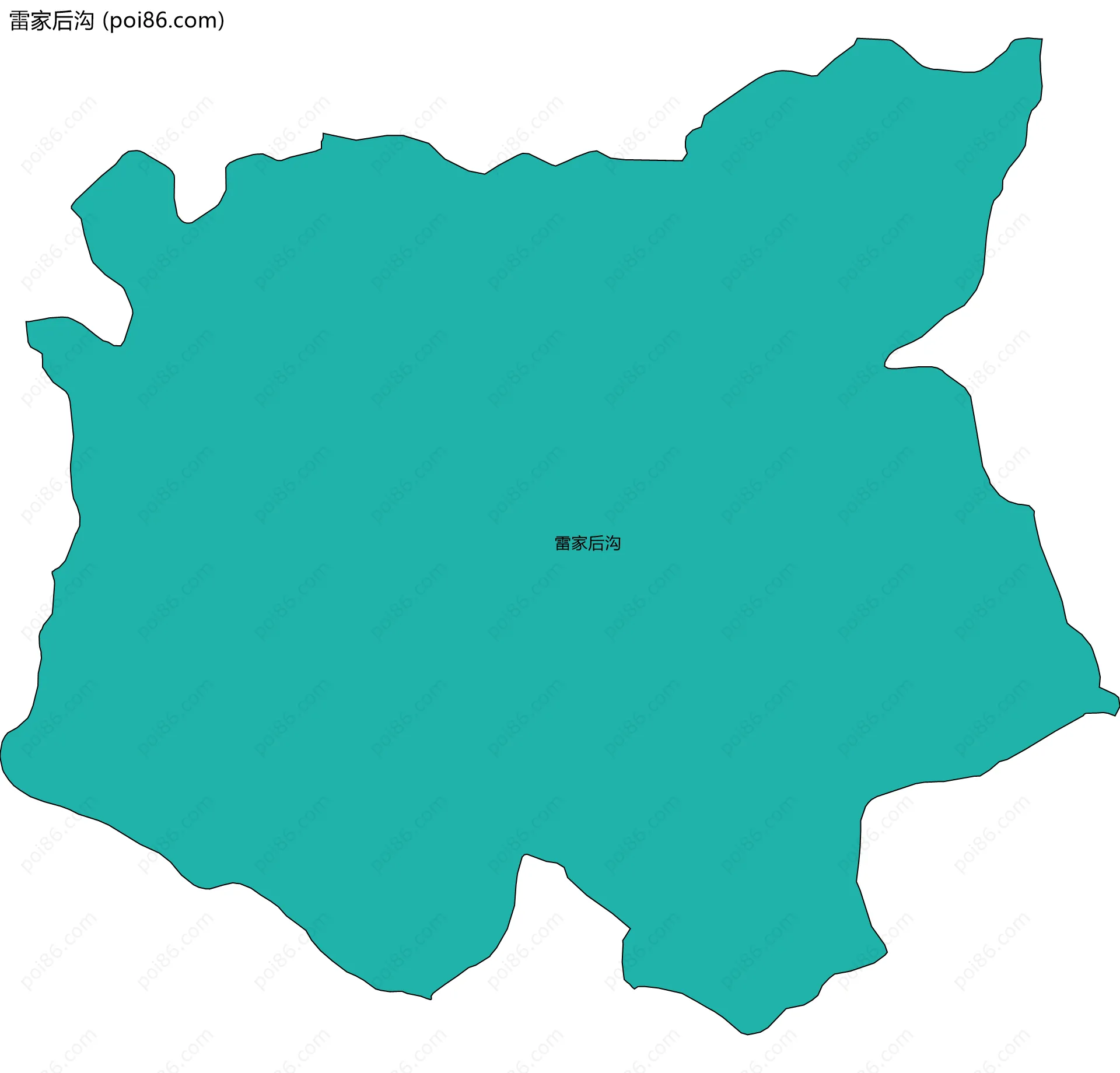 雷家后沟边界地图