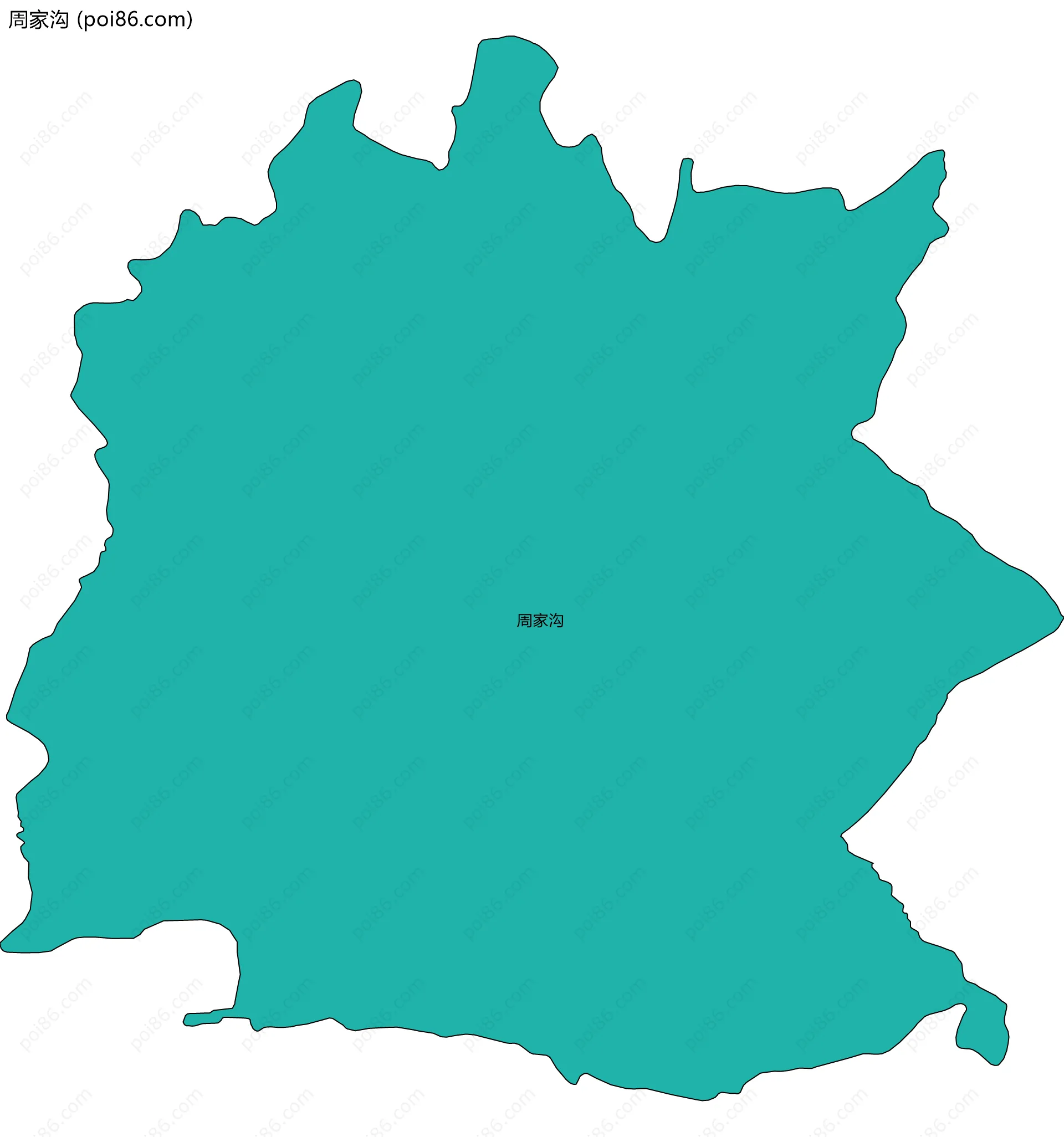 周家沟边界地图