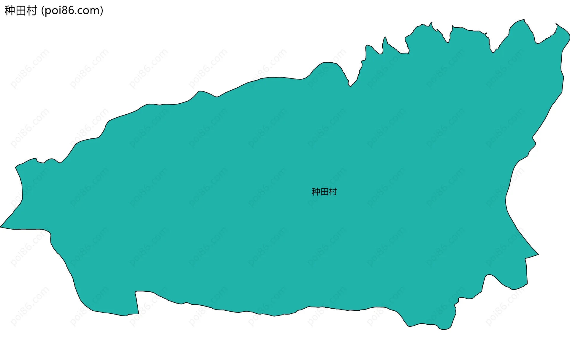 种田村边界地图