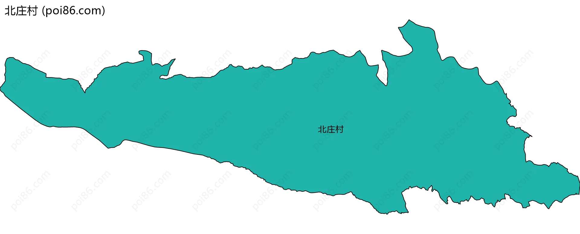 北庄村边界地图