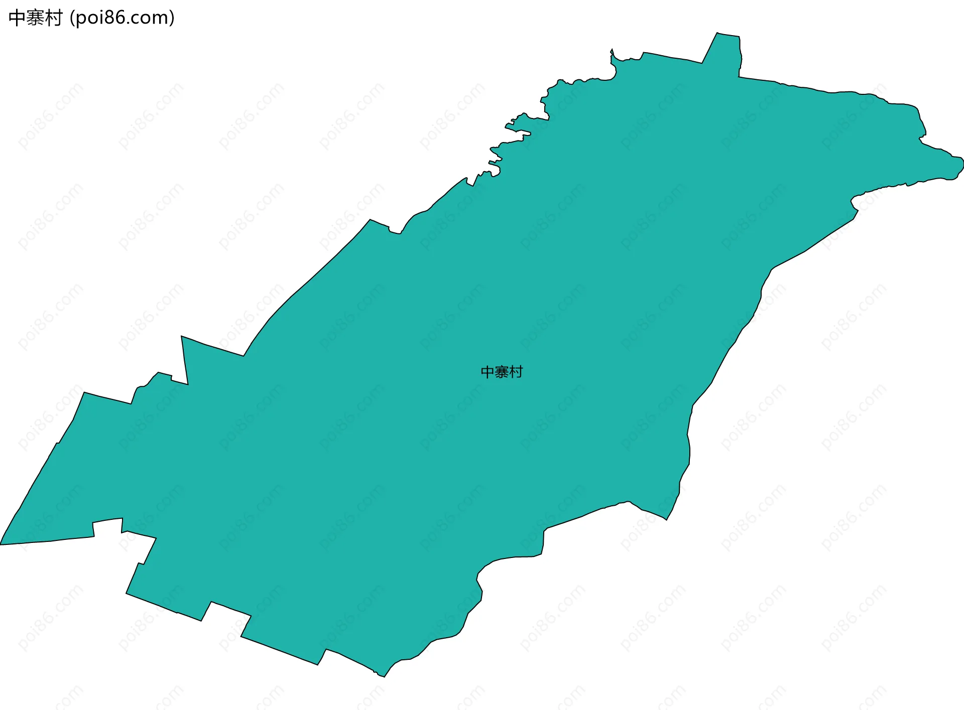 中寨村边界地图