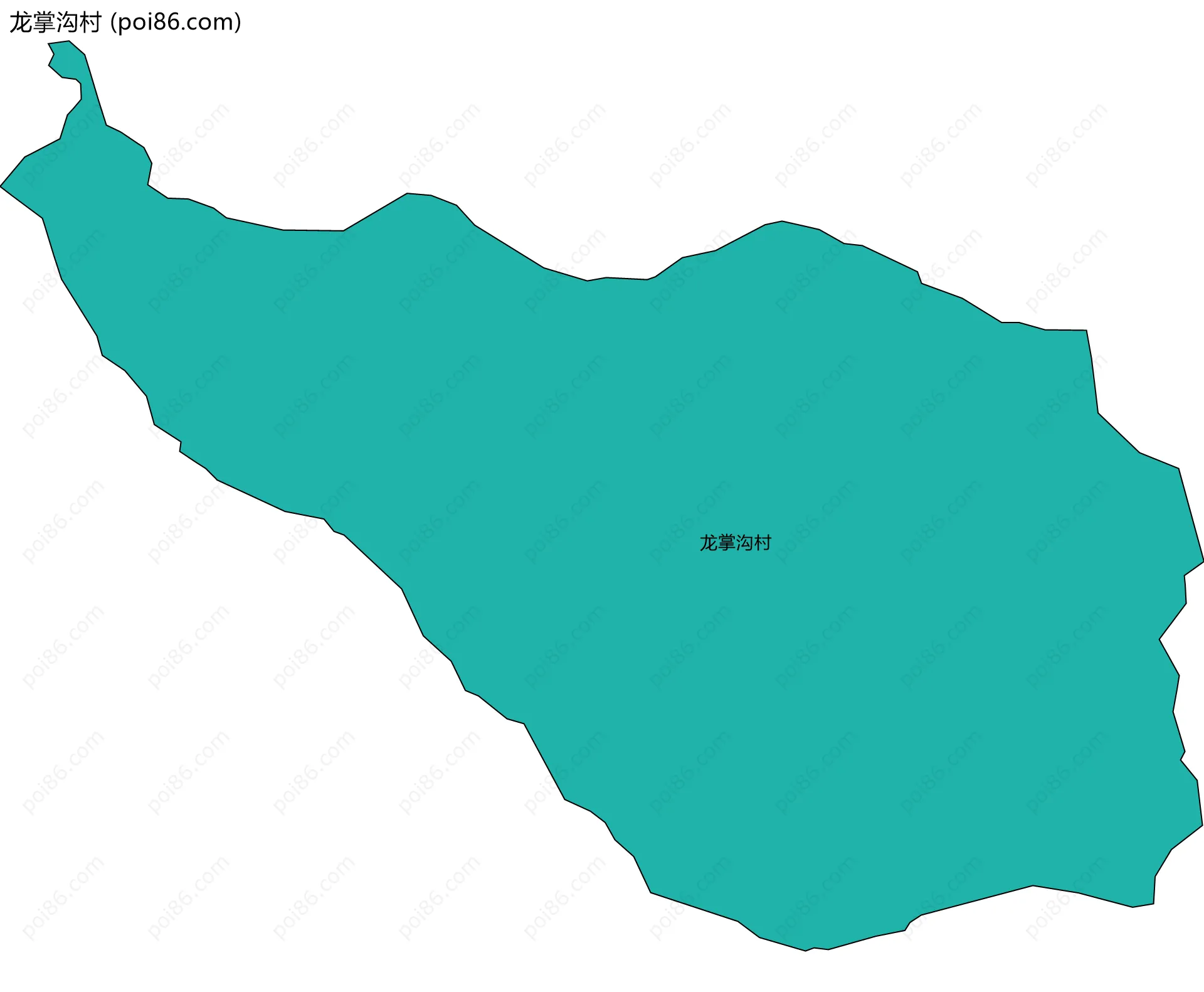 龙掌沟村边界地图