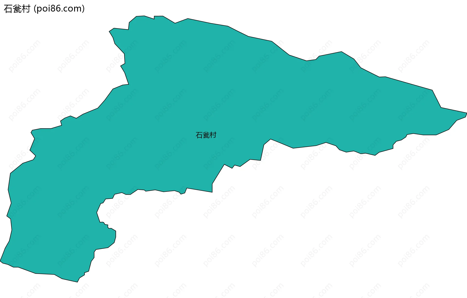 石瓮村边界地图