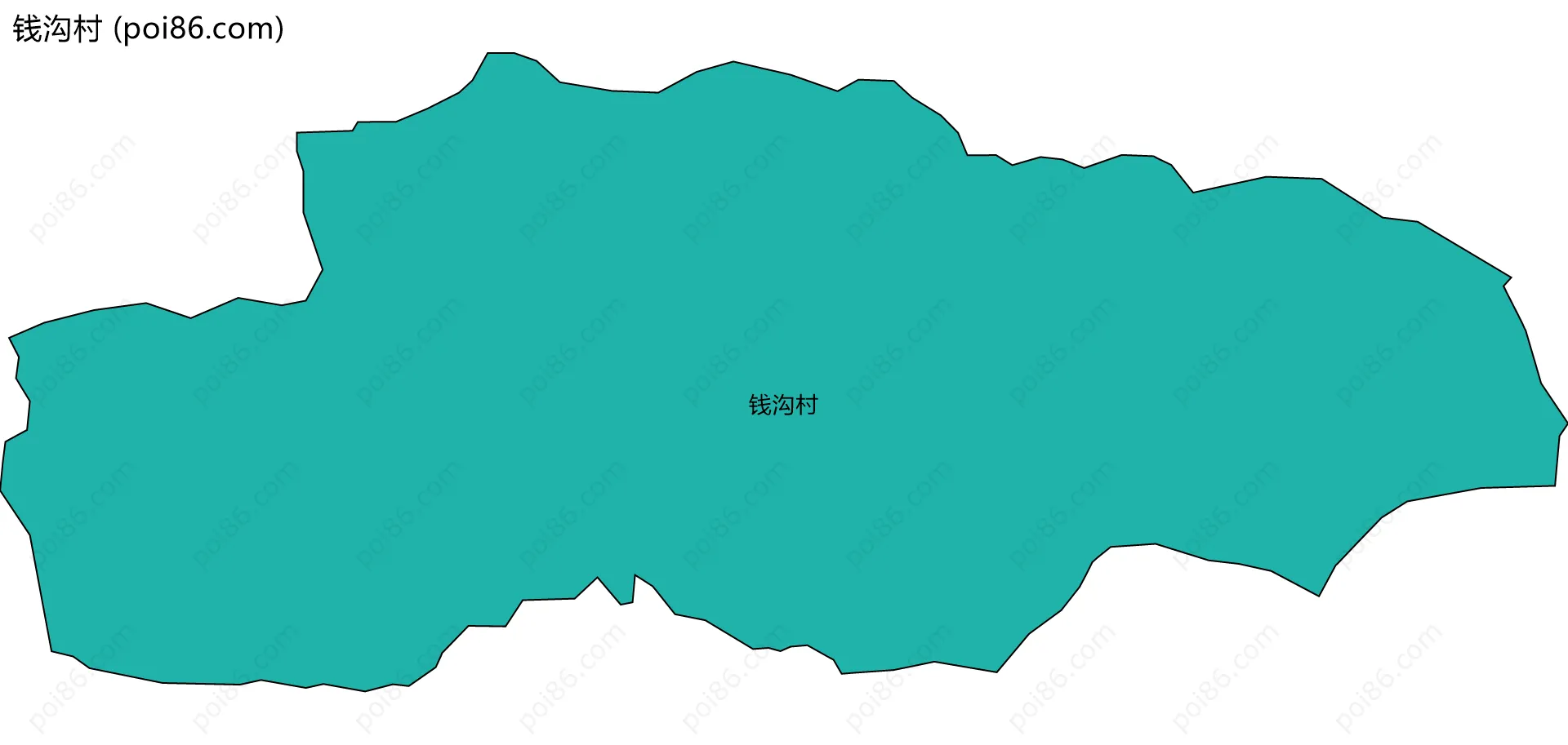 钱沟村边界地图