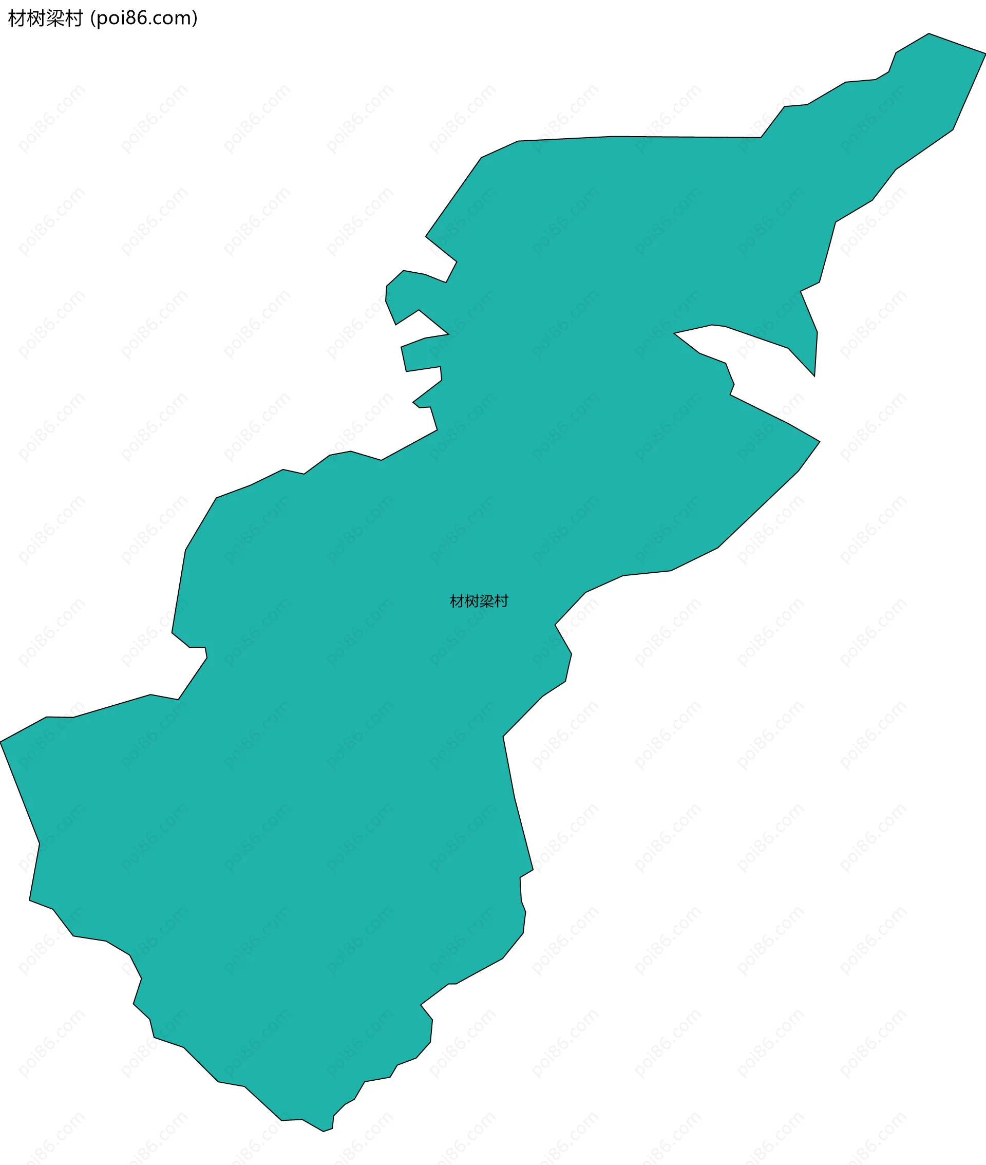 材树梁村边界地图