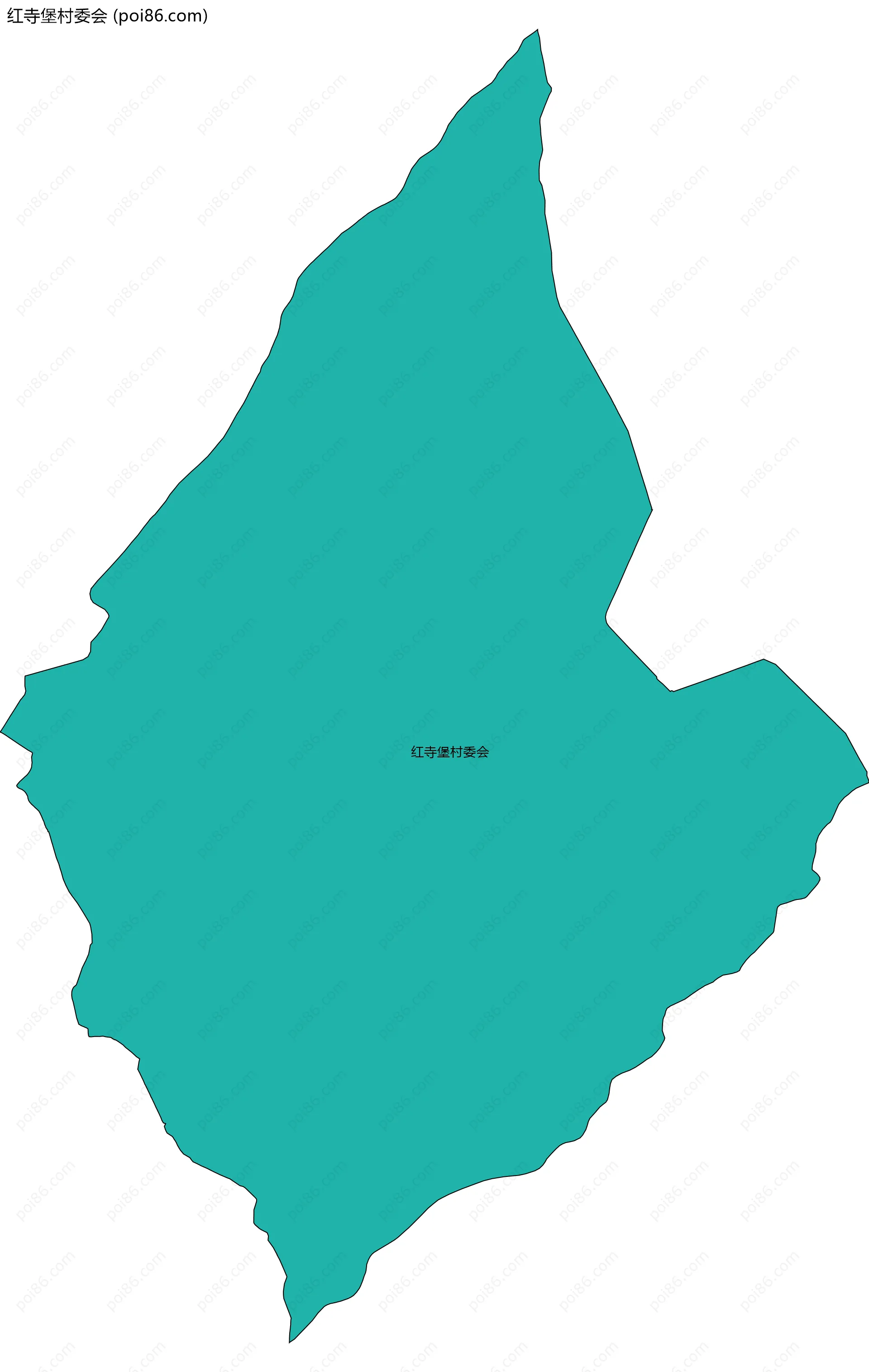 红寺堡村委会边界地图