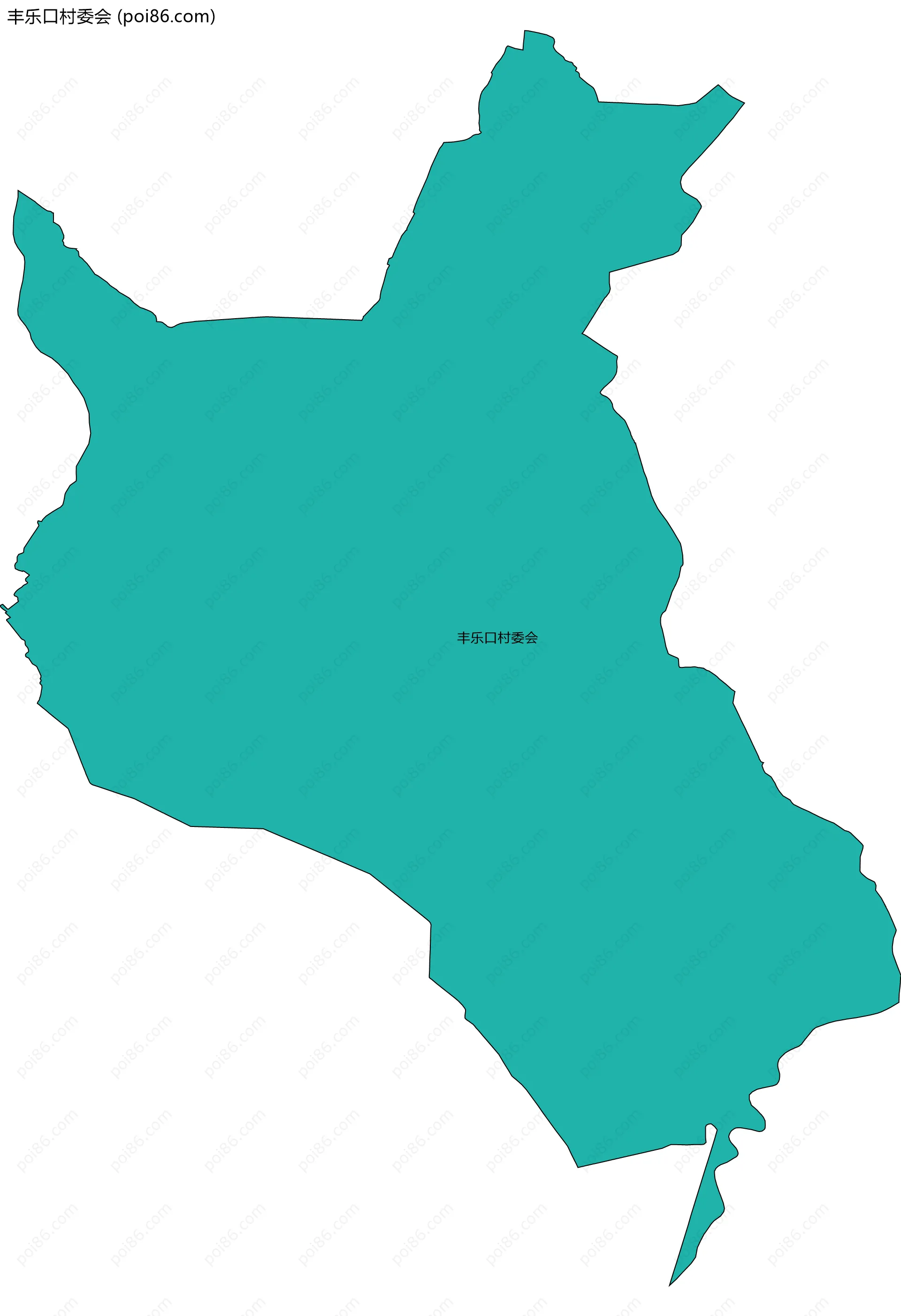 丰乐口村委会边界地图