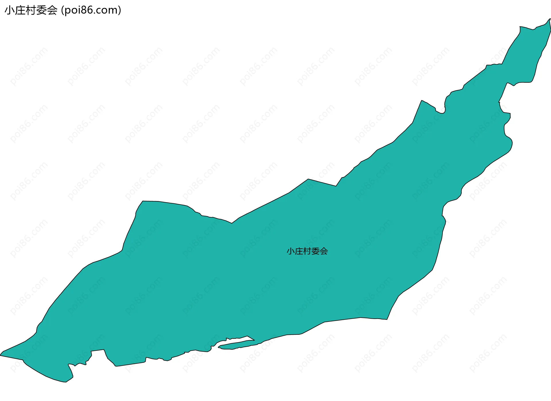 小庄村委会边界地图