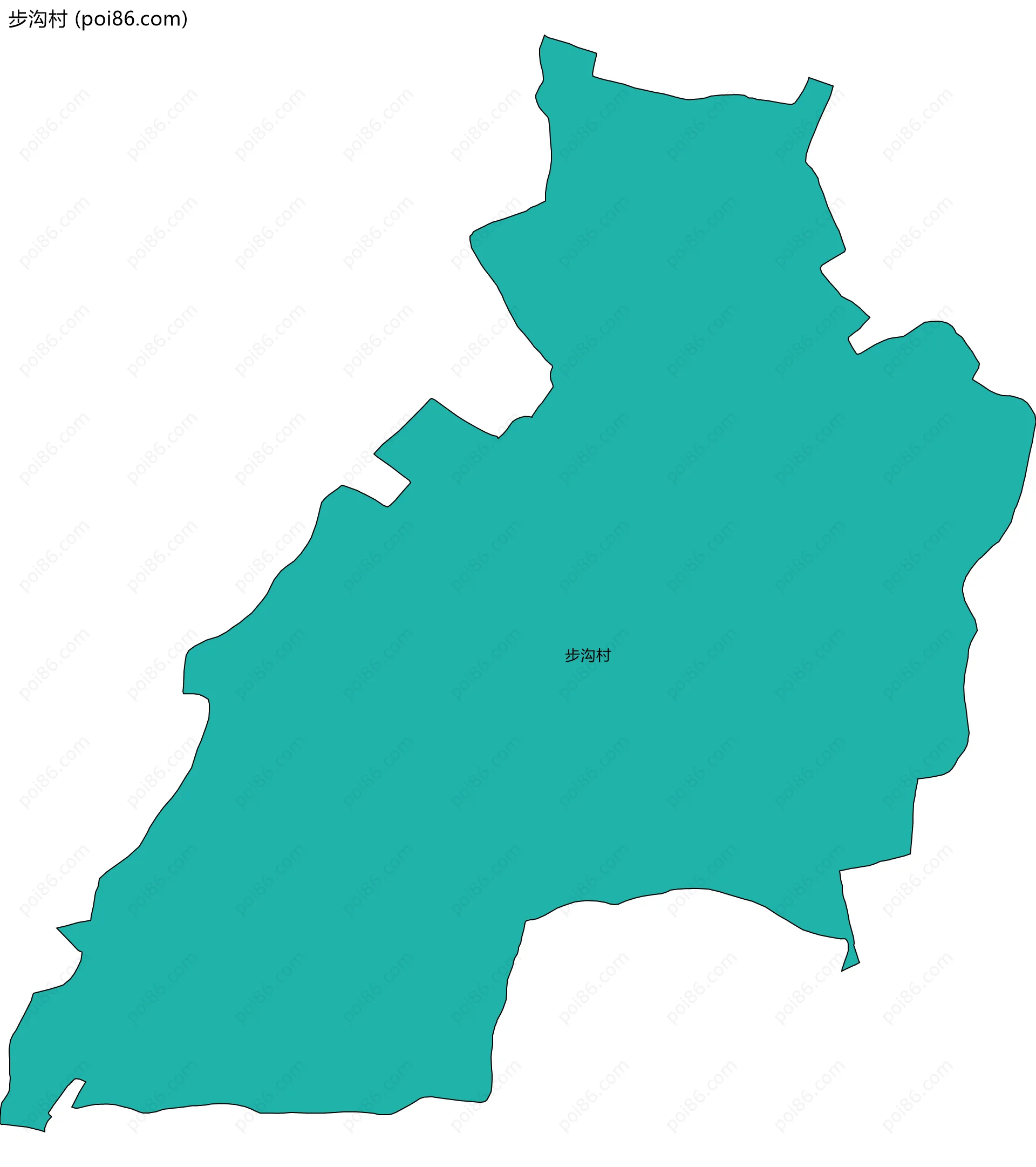 步沟村边界地图