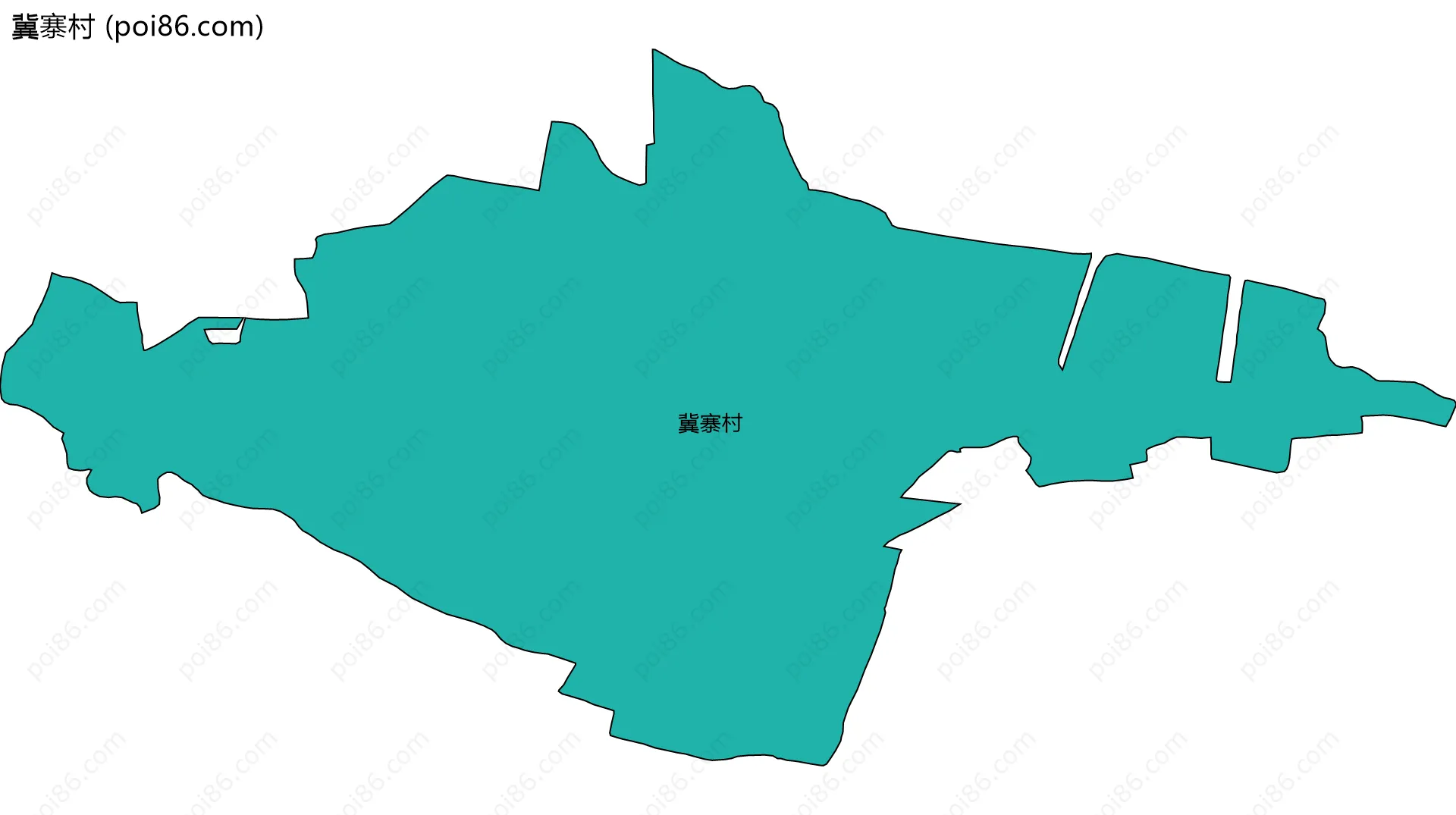 冀寨村边界地图