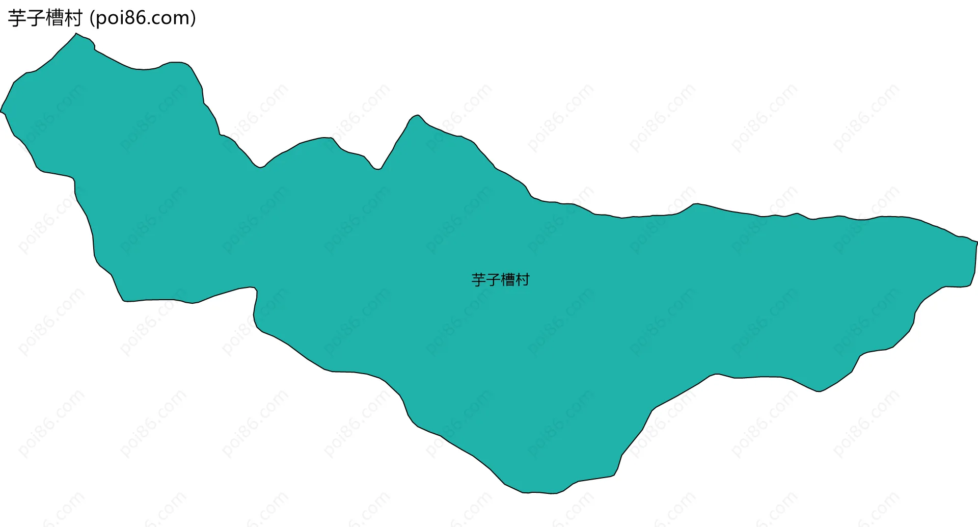 芋子槽村边界地图