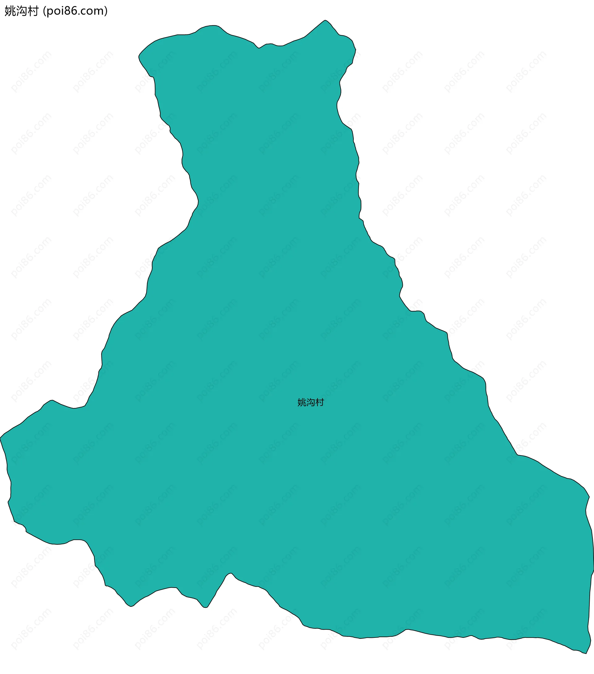 姚沟村边界地图