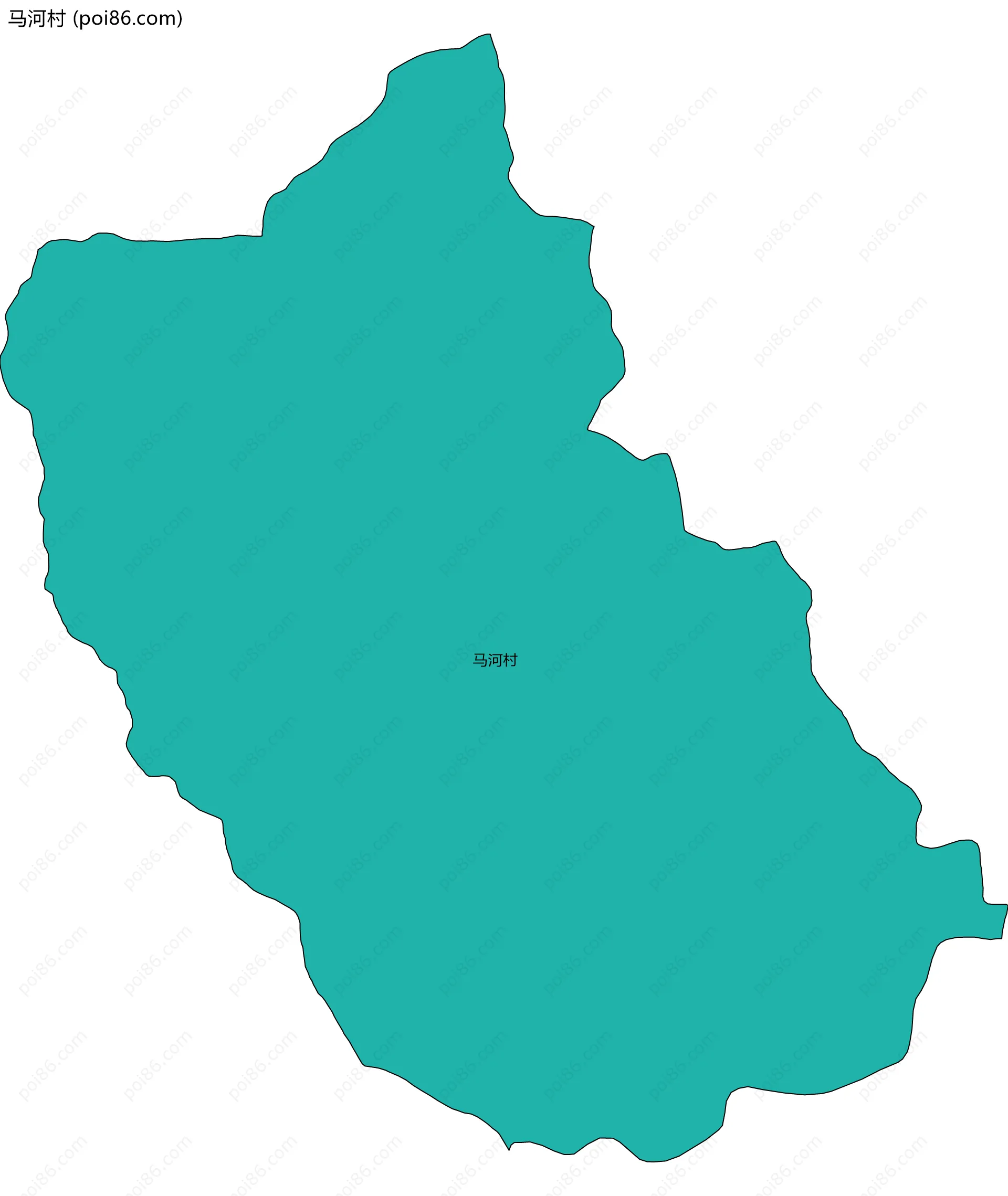 马河村边界地图