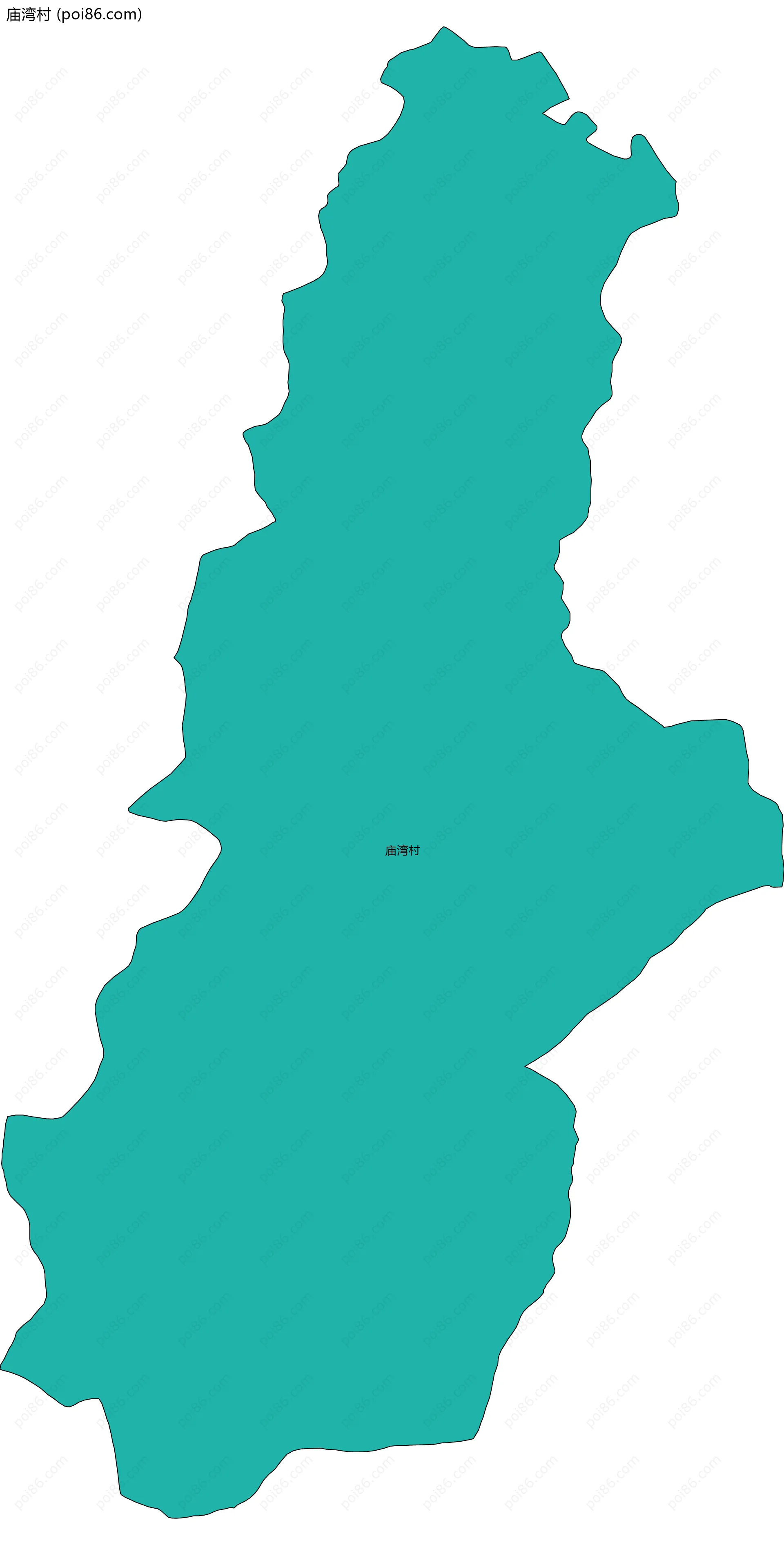 庙湾村边界地图