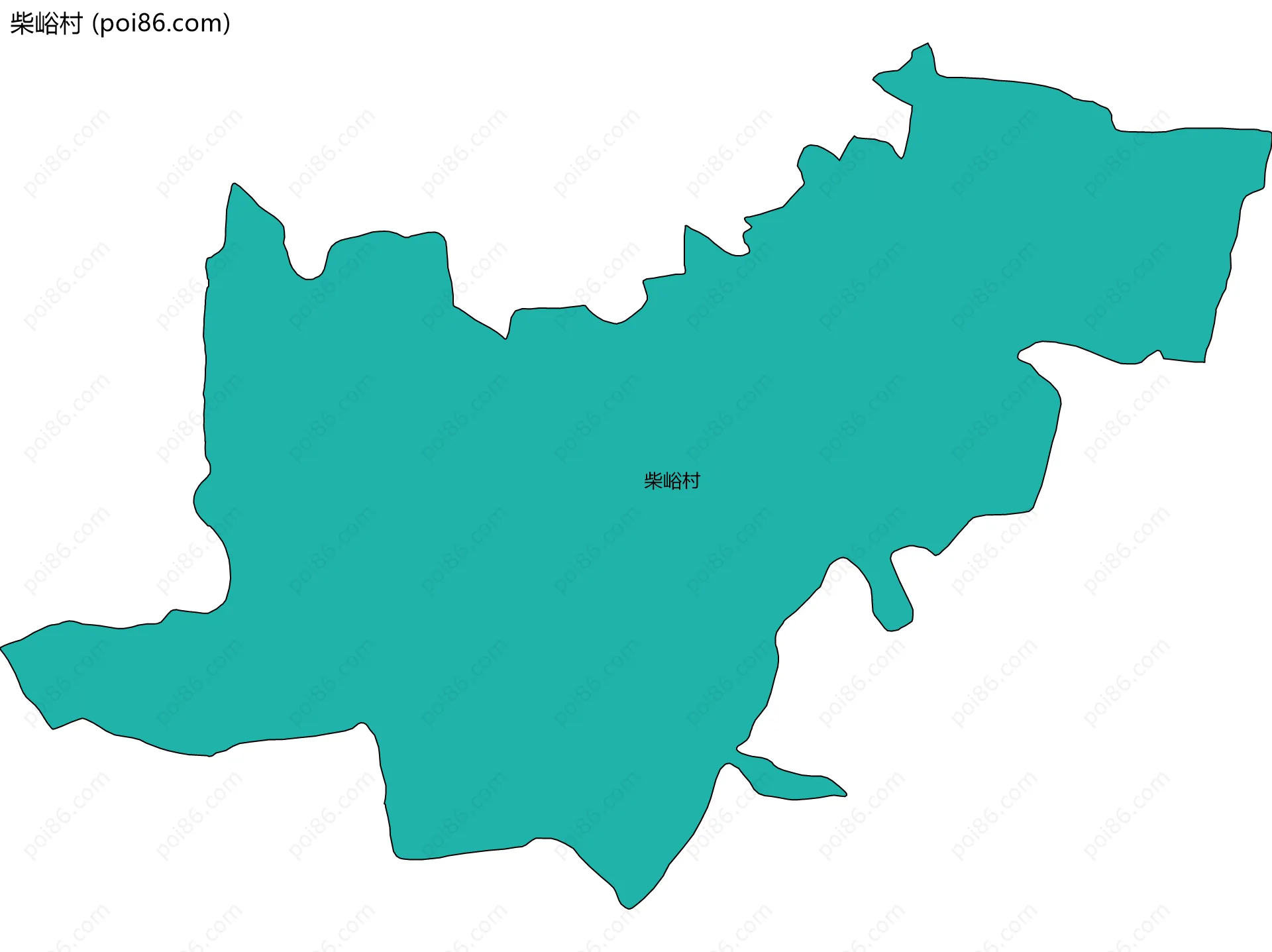 柴峪村边界地图