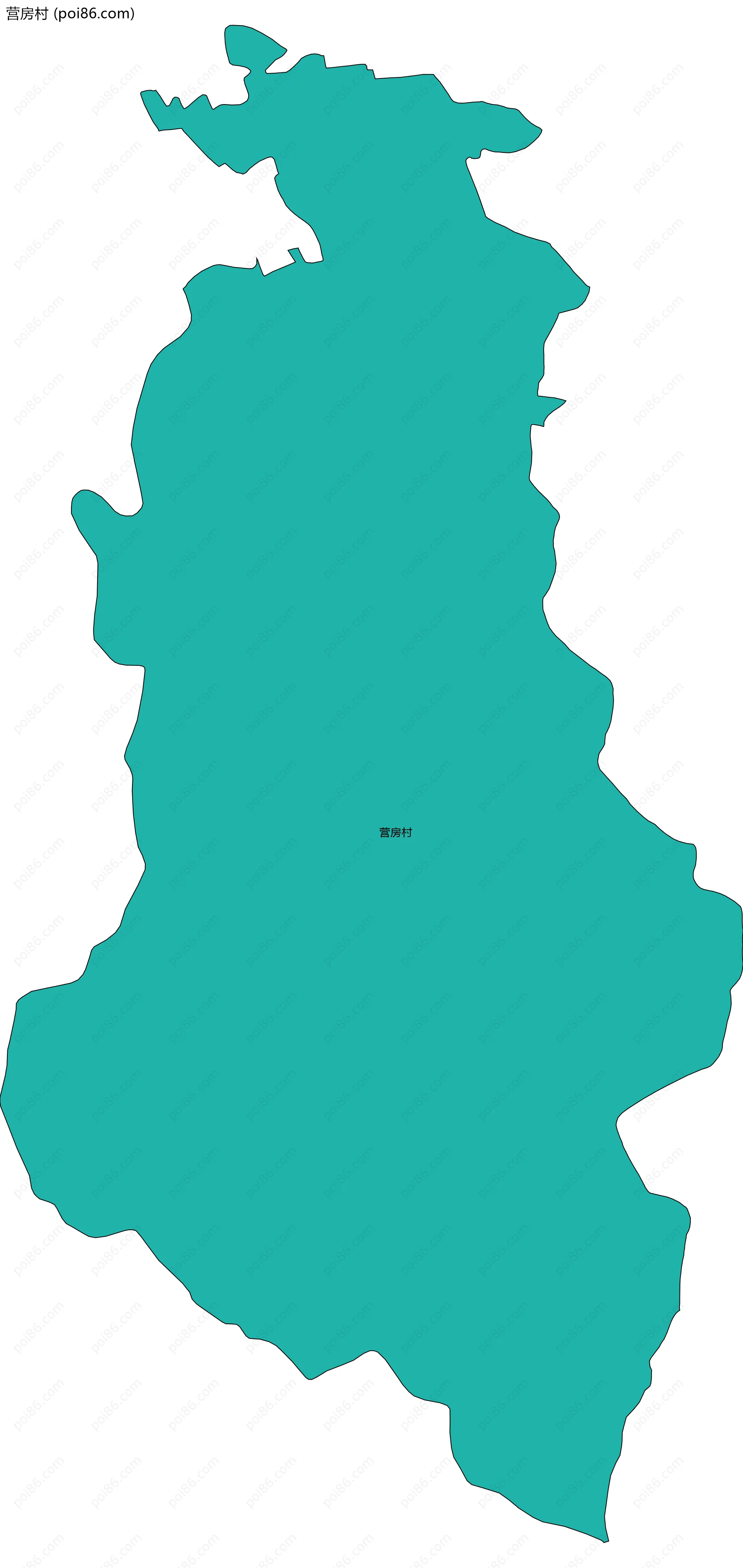 营房村边界地图