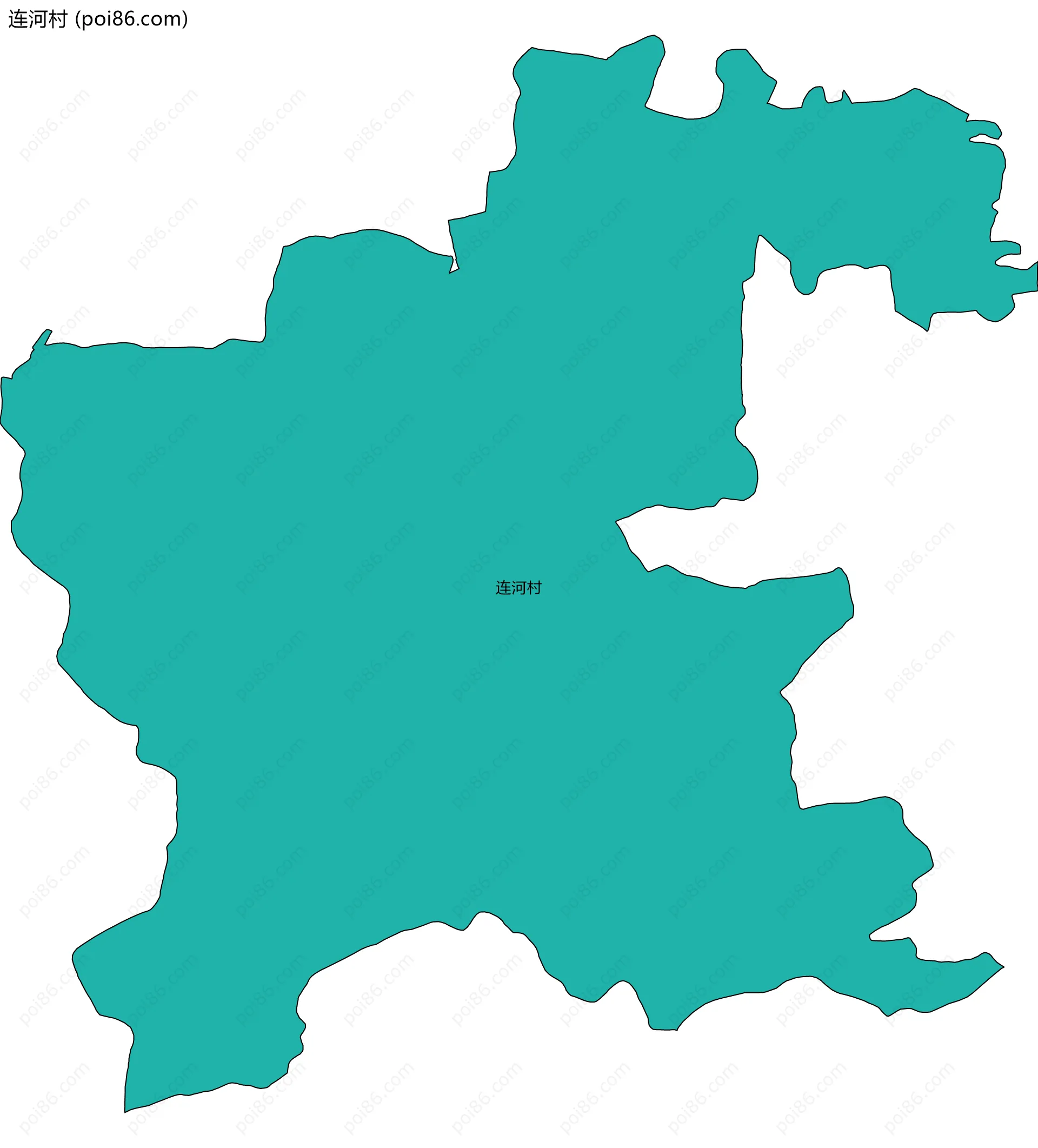 连河村边界地图