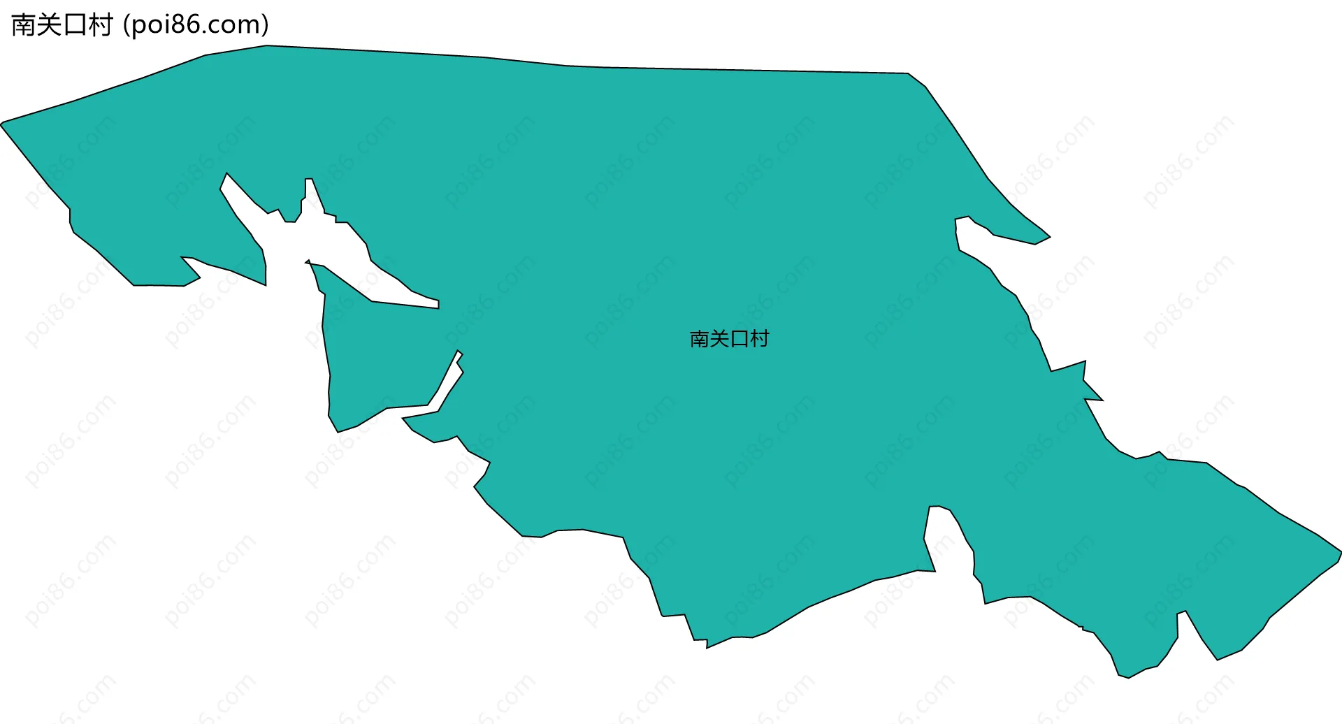 南关口村边界地图