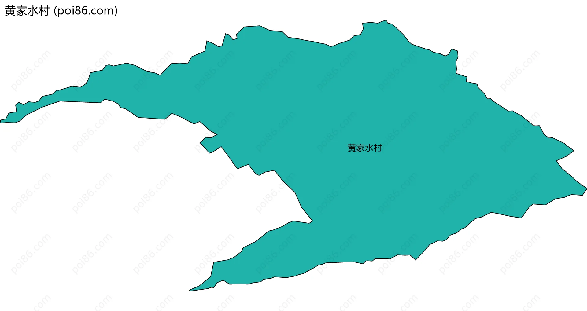 黄家水村边界地图