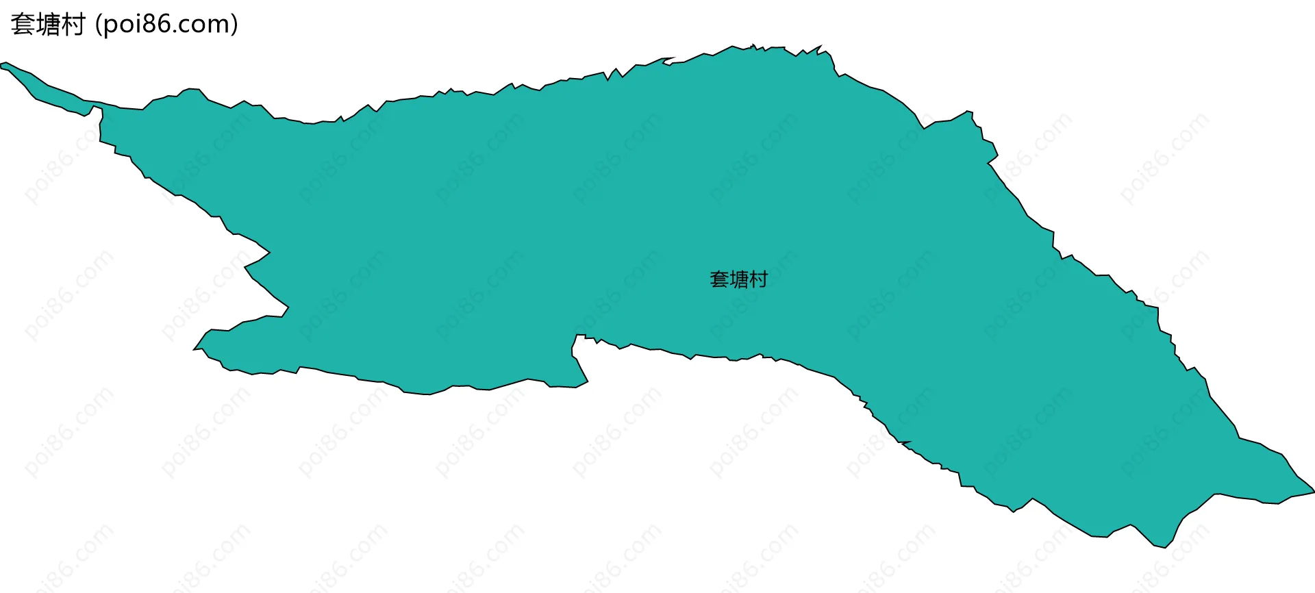 套塘村边界地图