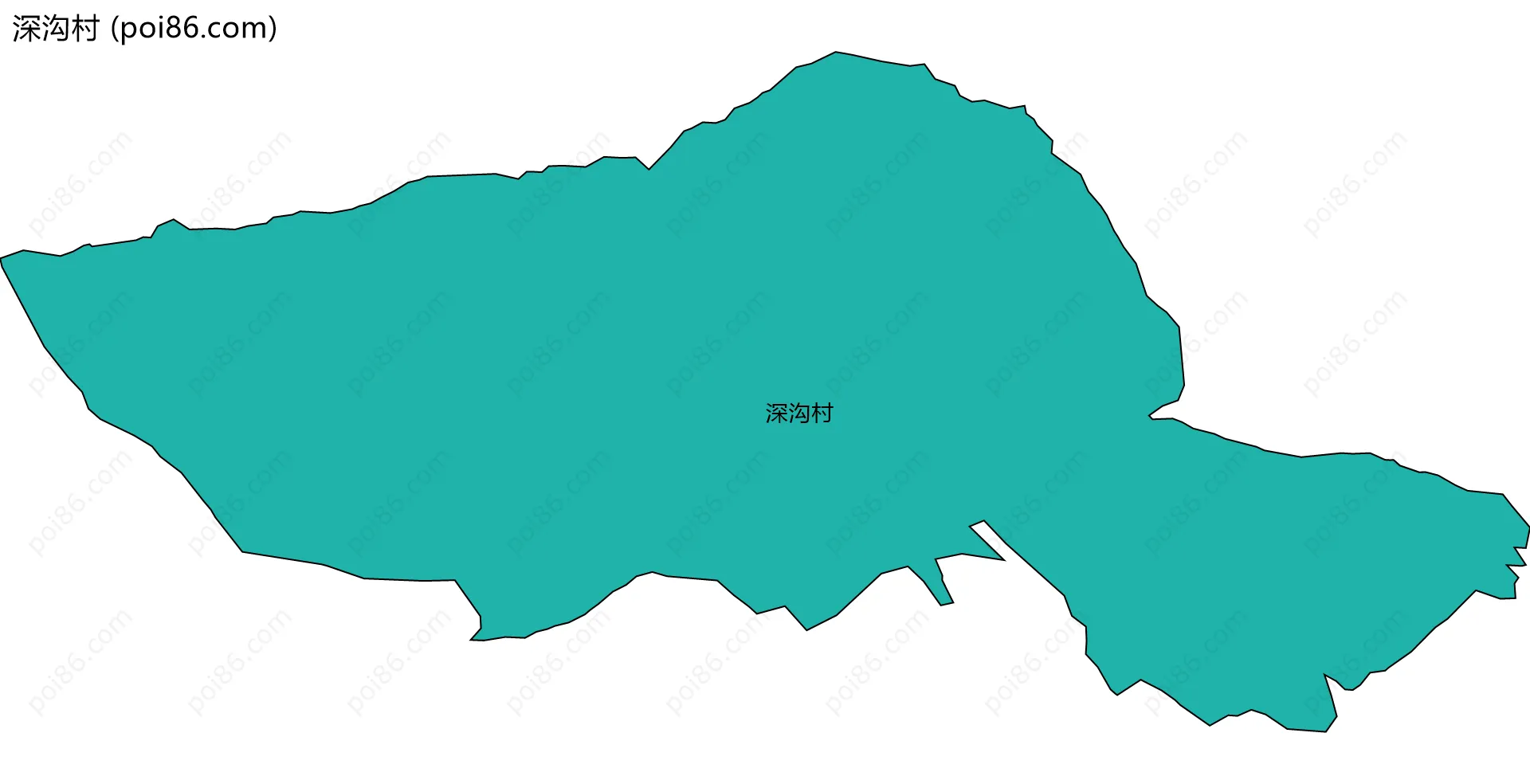 深沟村边界地图